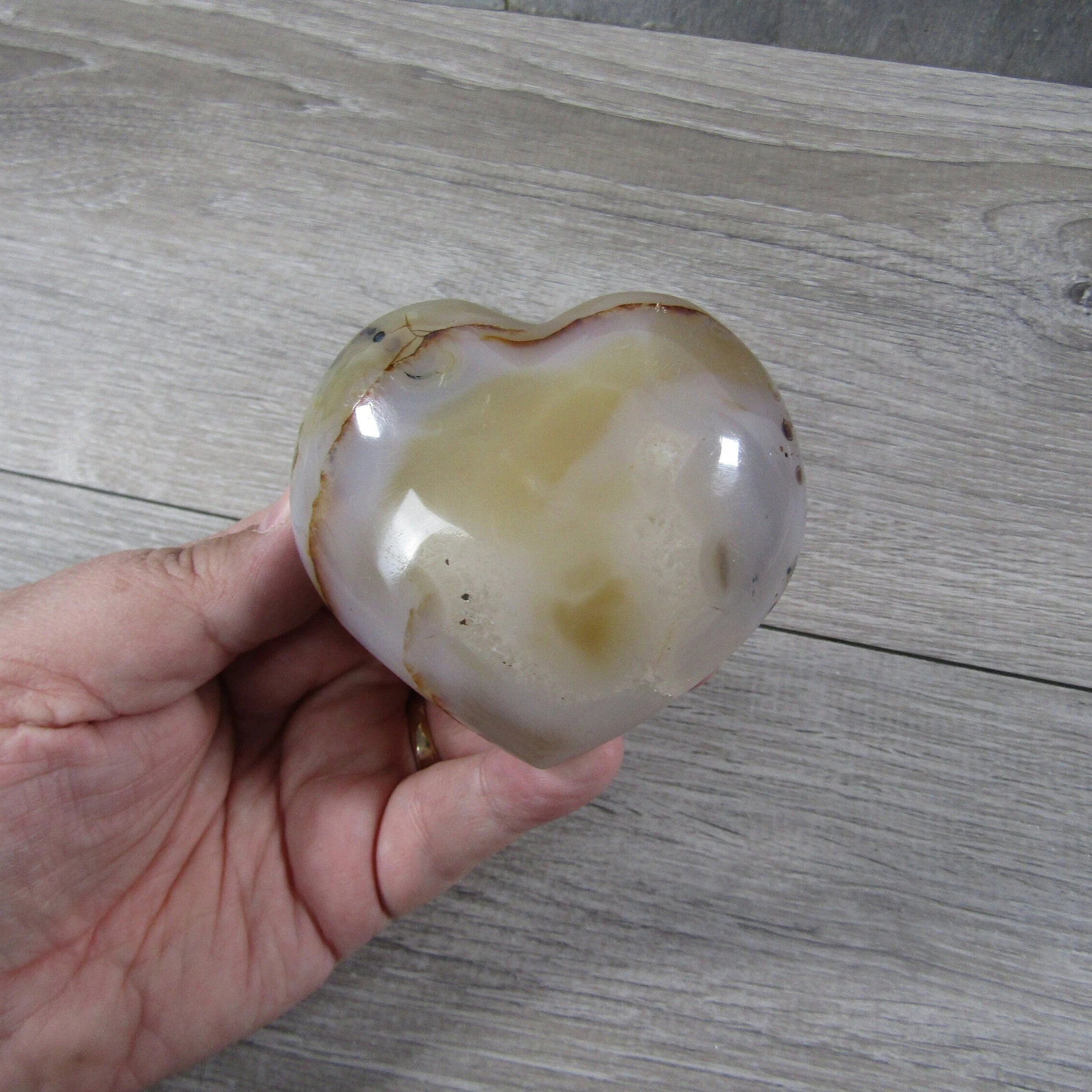 Dendritic Agate/Opal Heart Large Display Size