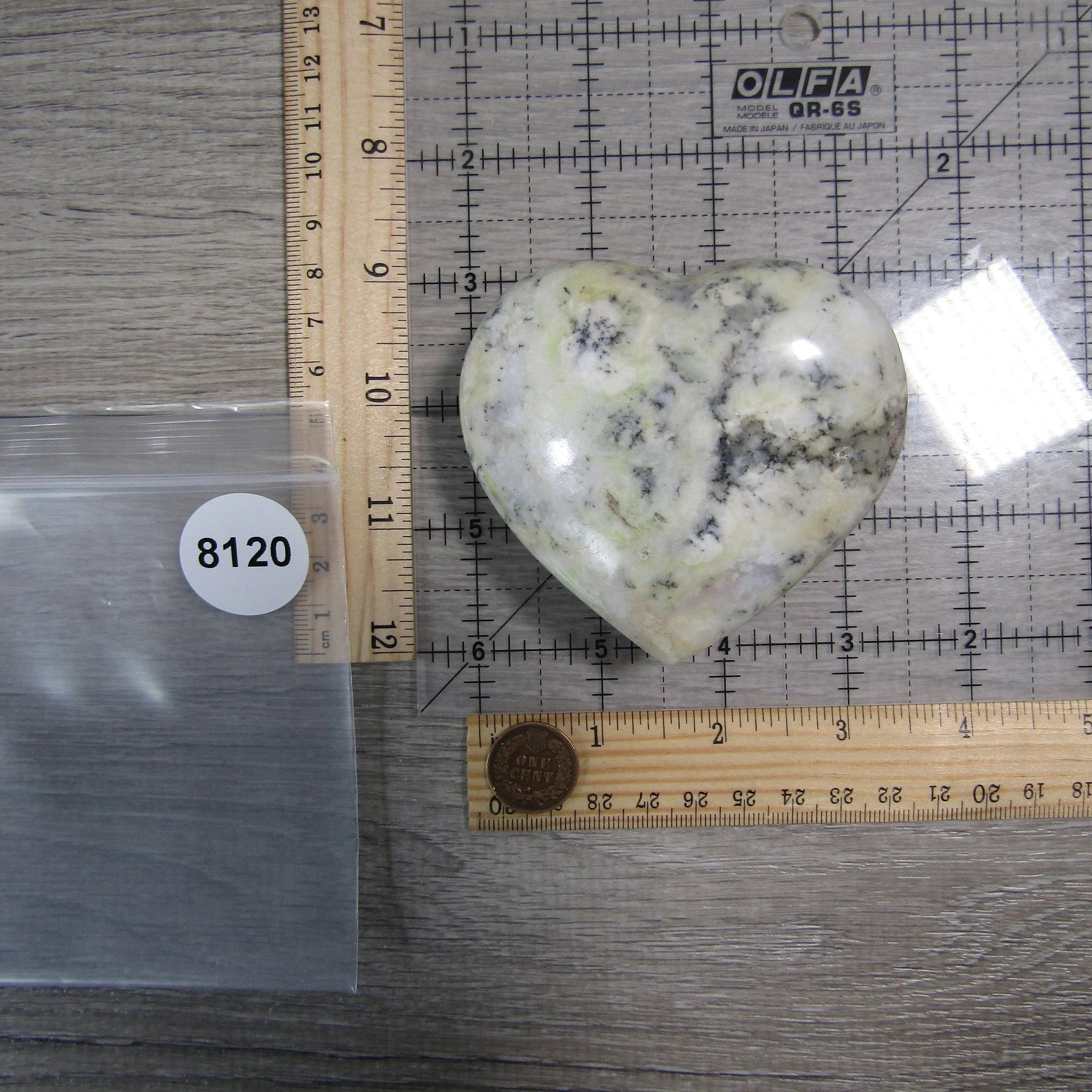 Dendritic Agate/Opal Heart Large Display Size