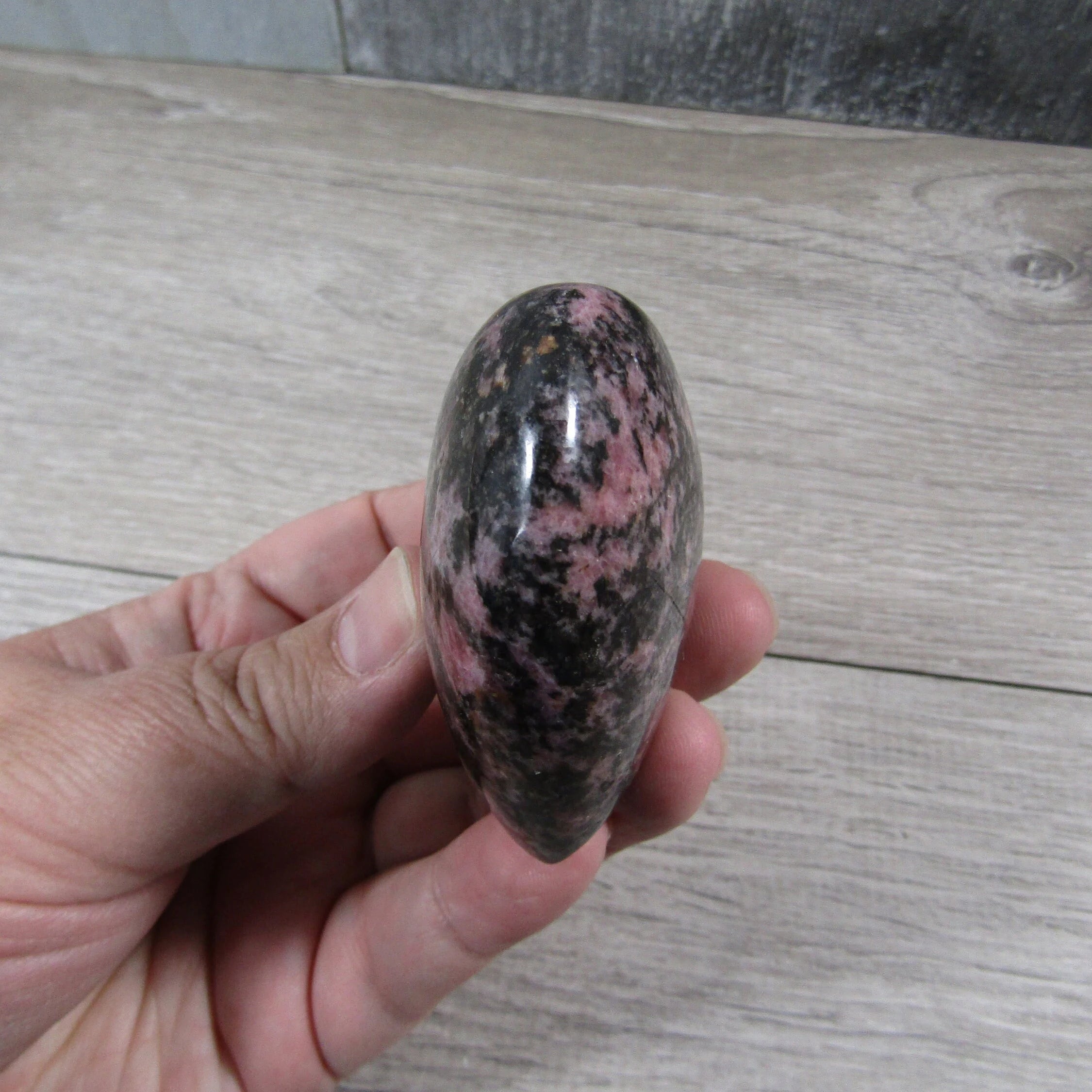 Rhodonite Heart Large Display Size