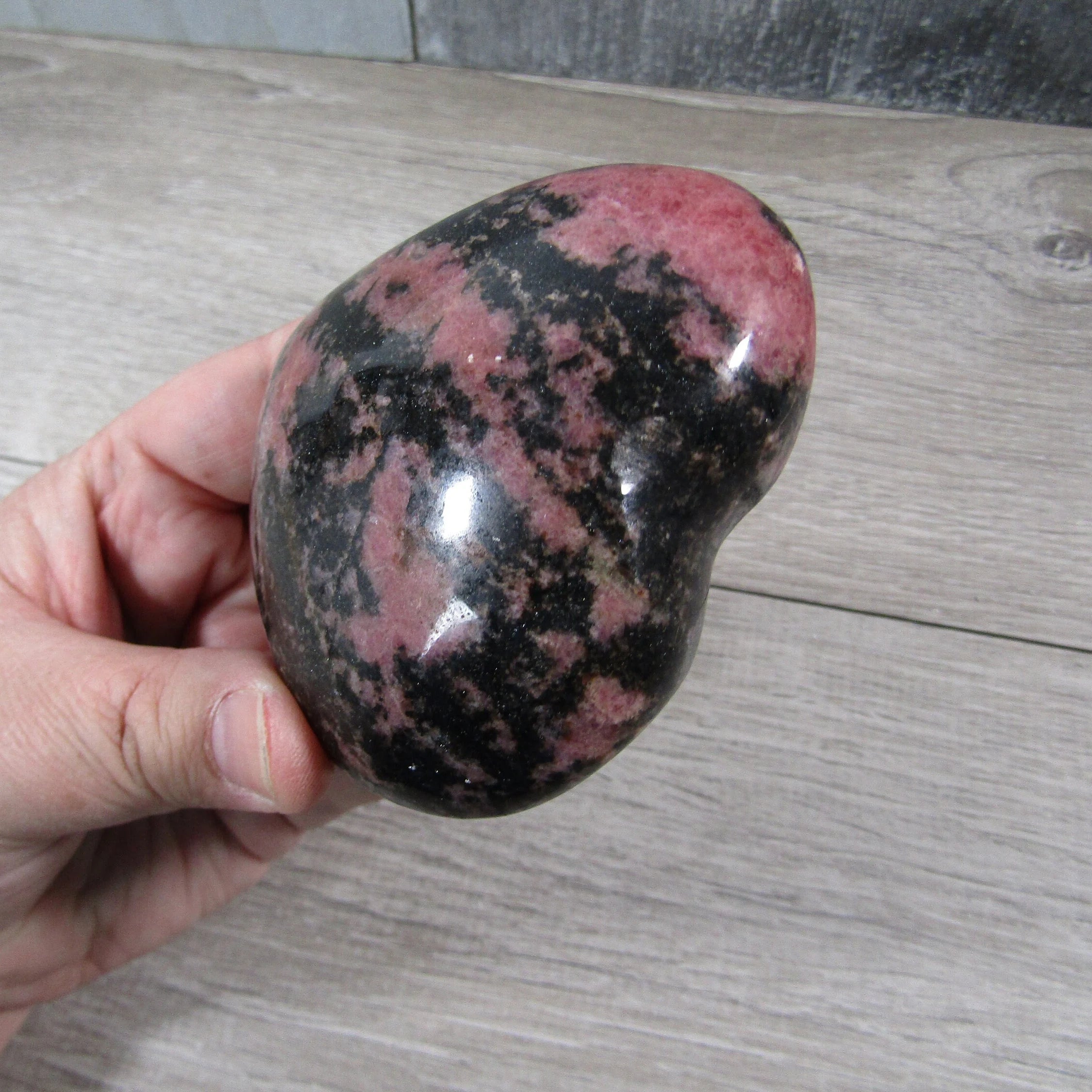 Rhodonite Heart Large Display Size