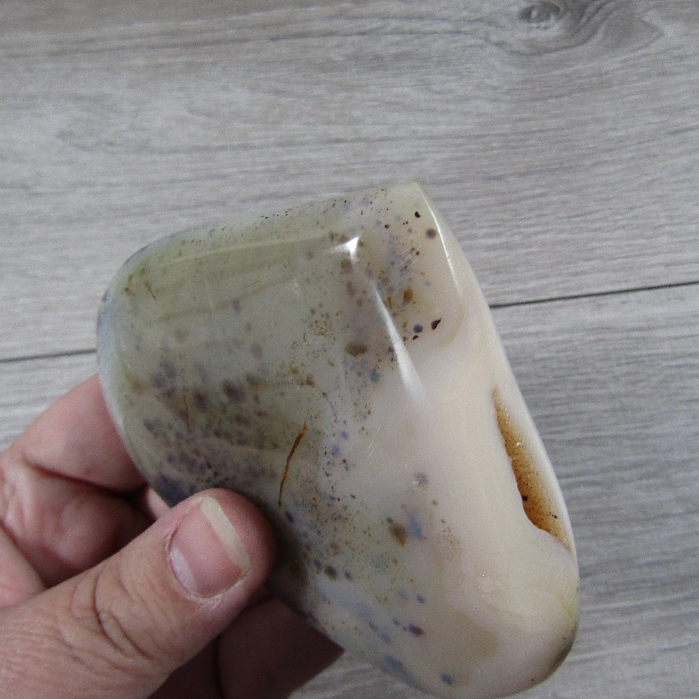 Dendritic Agate/Opal Heart Large Display Size