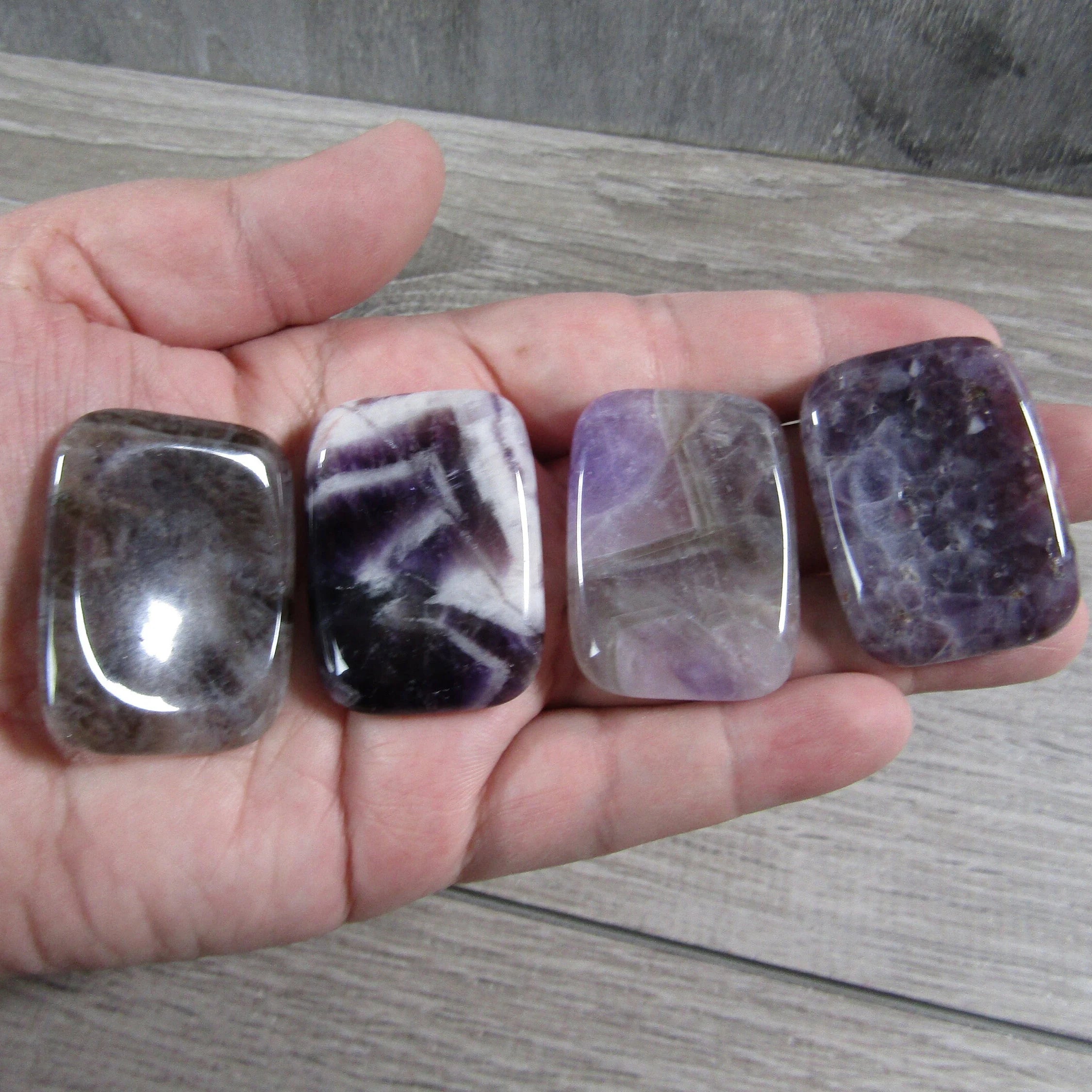 amethyst worry stones for fidgeting