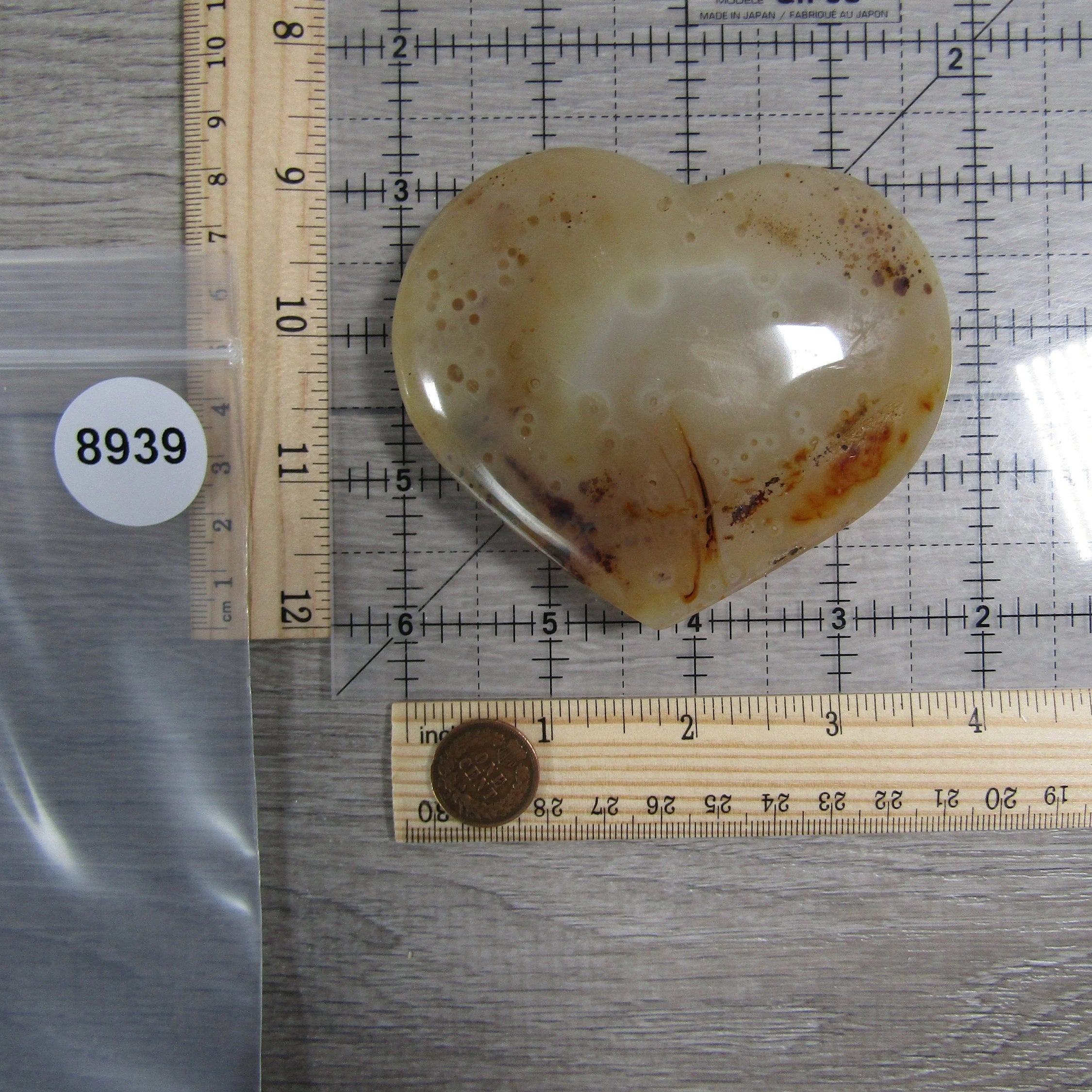 Dendritic Agate/Opal Heart Large Display Size