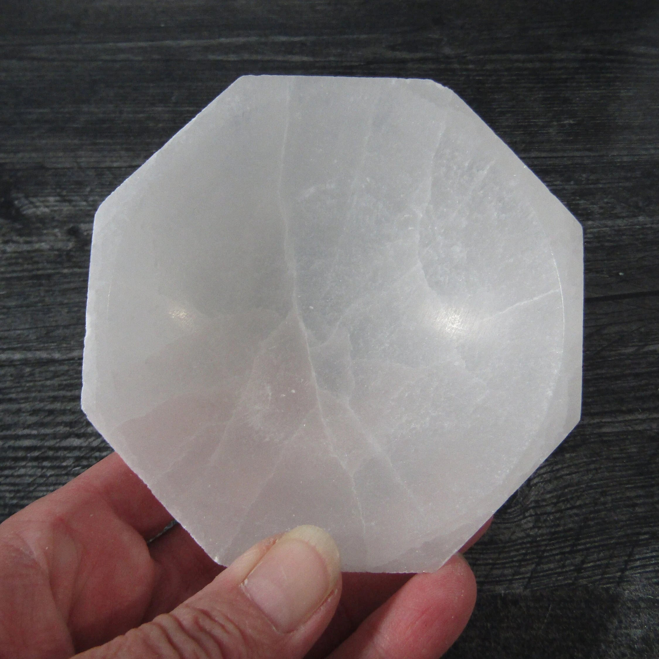 selenite hexagon bowl