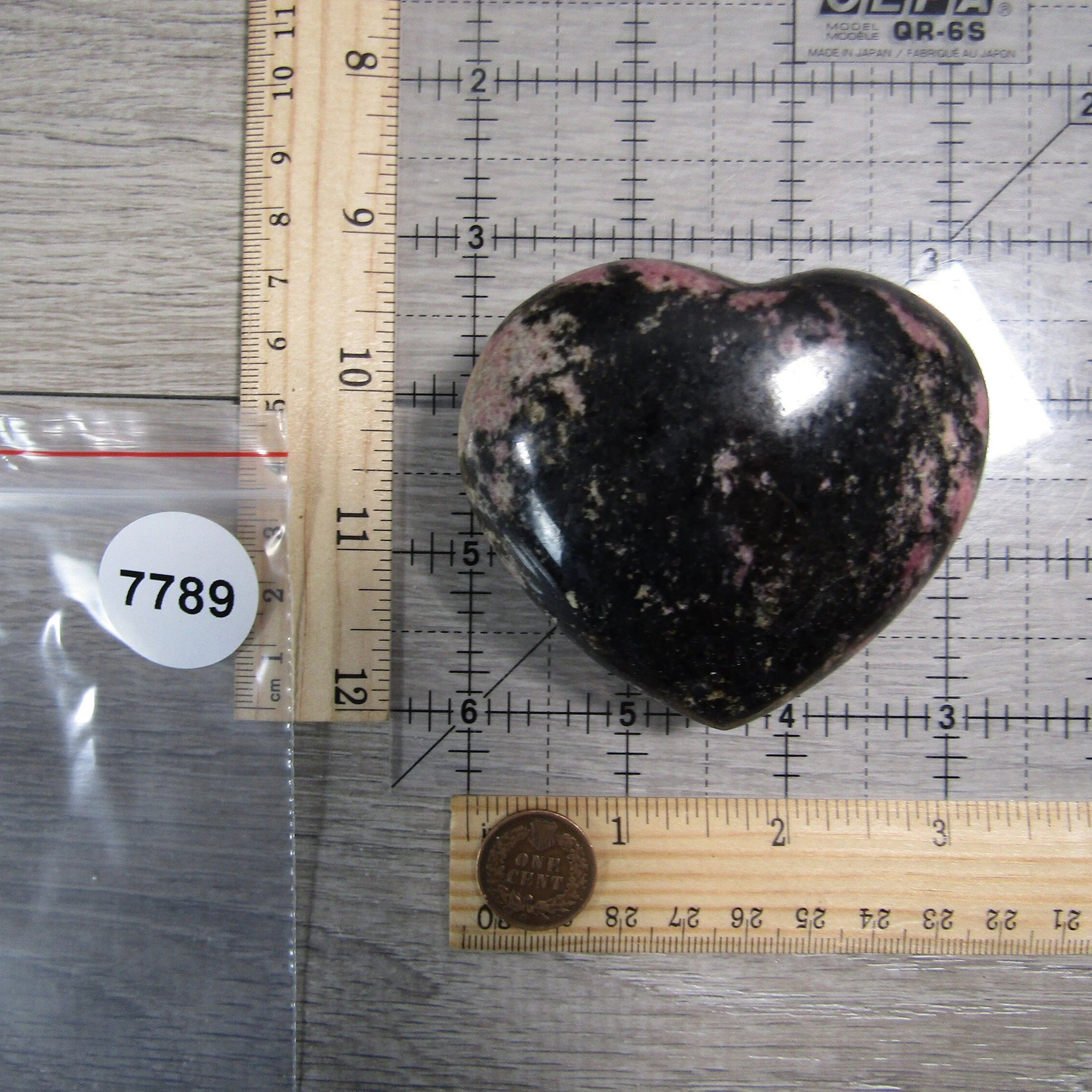 Rhodonite Heart Large Display Size