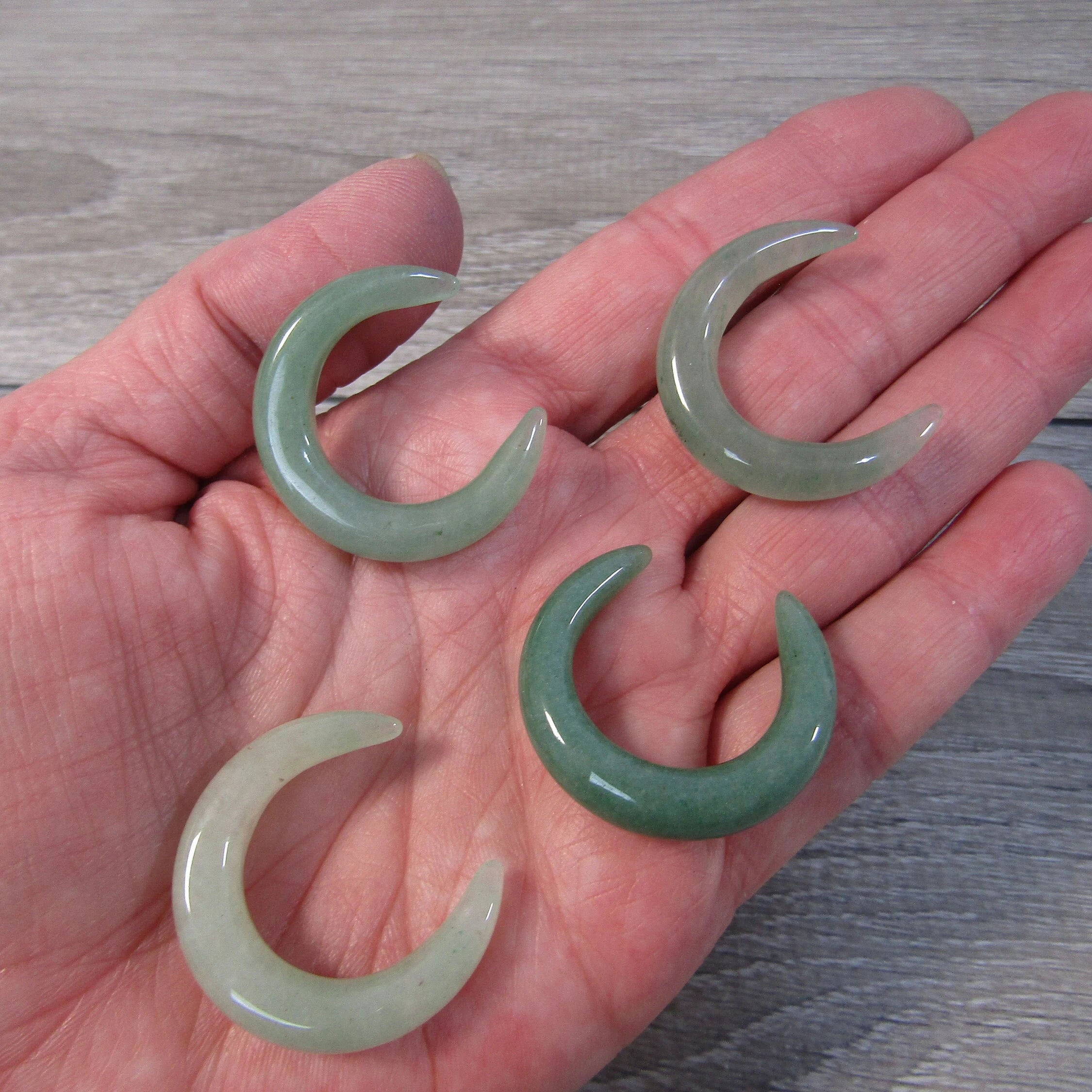 Gemstone Crescent Moon about 29mm