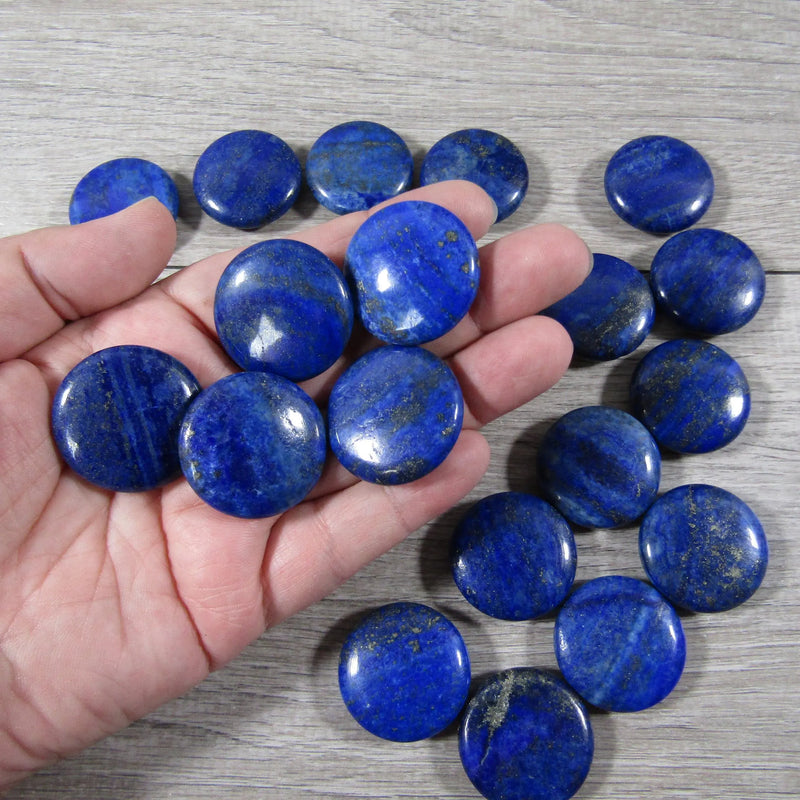 round lapis disk for energy work