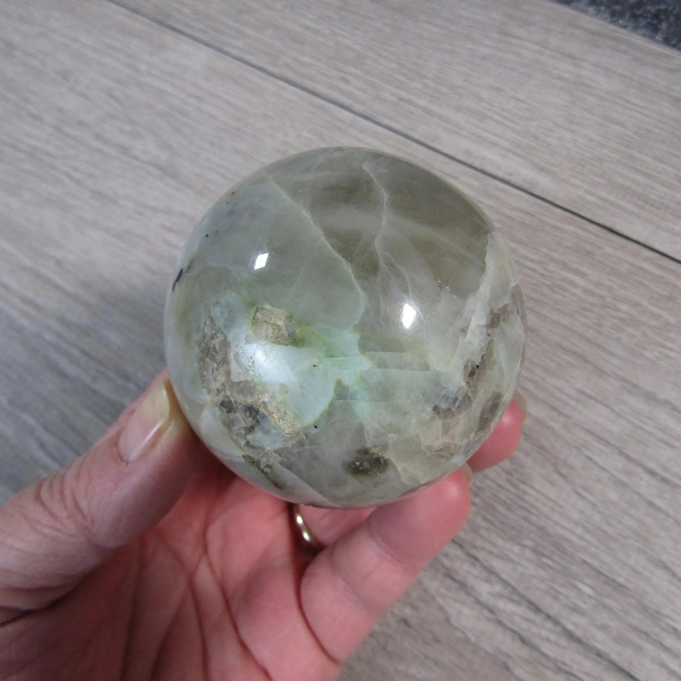 Moonstone Spheres Large Display Size