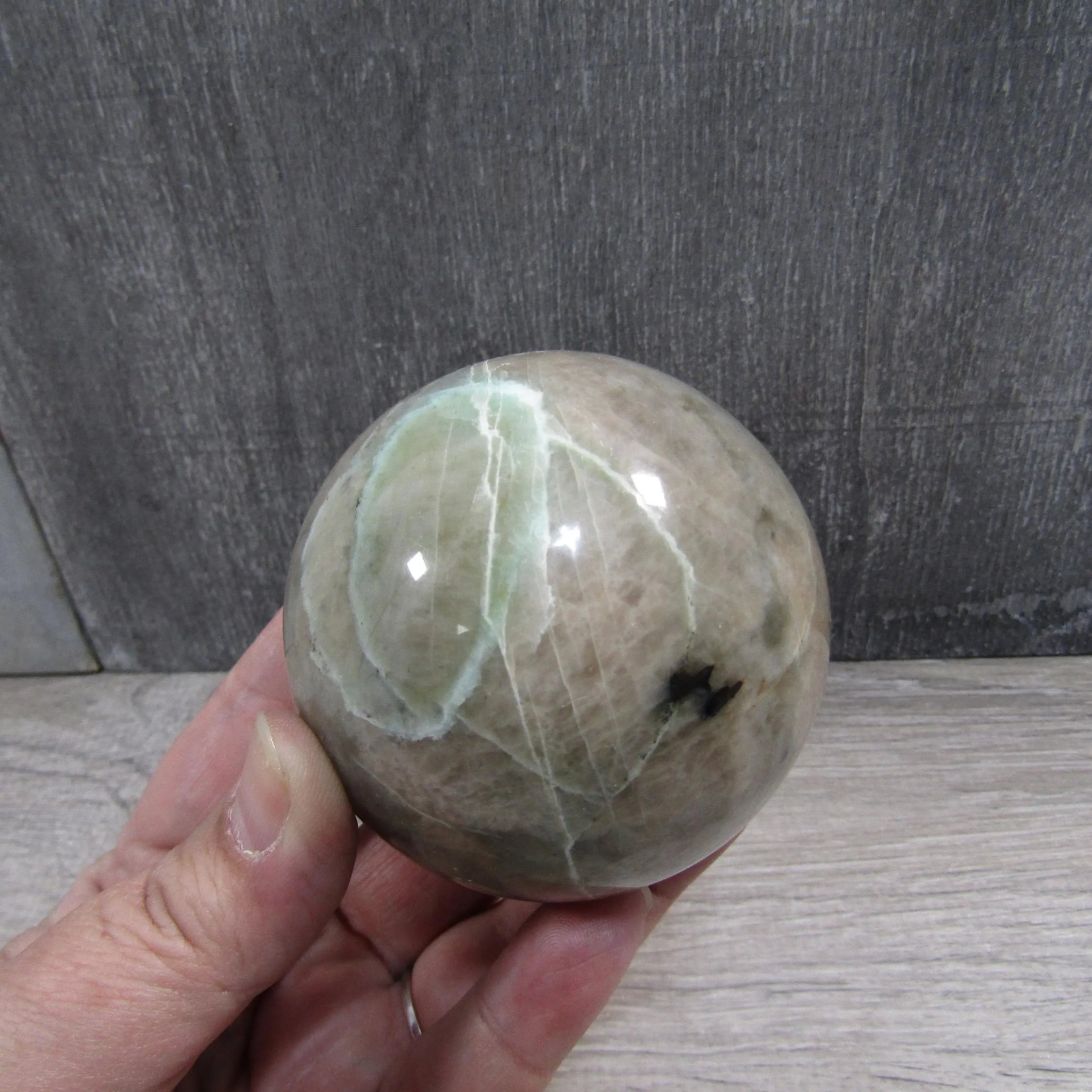 Moonstone Spheres Large Display Size