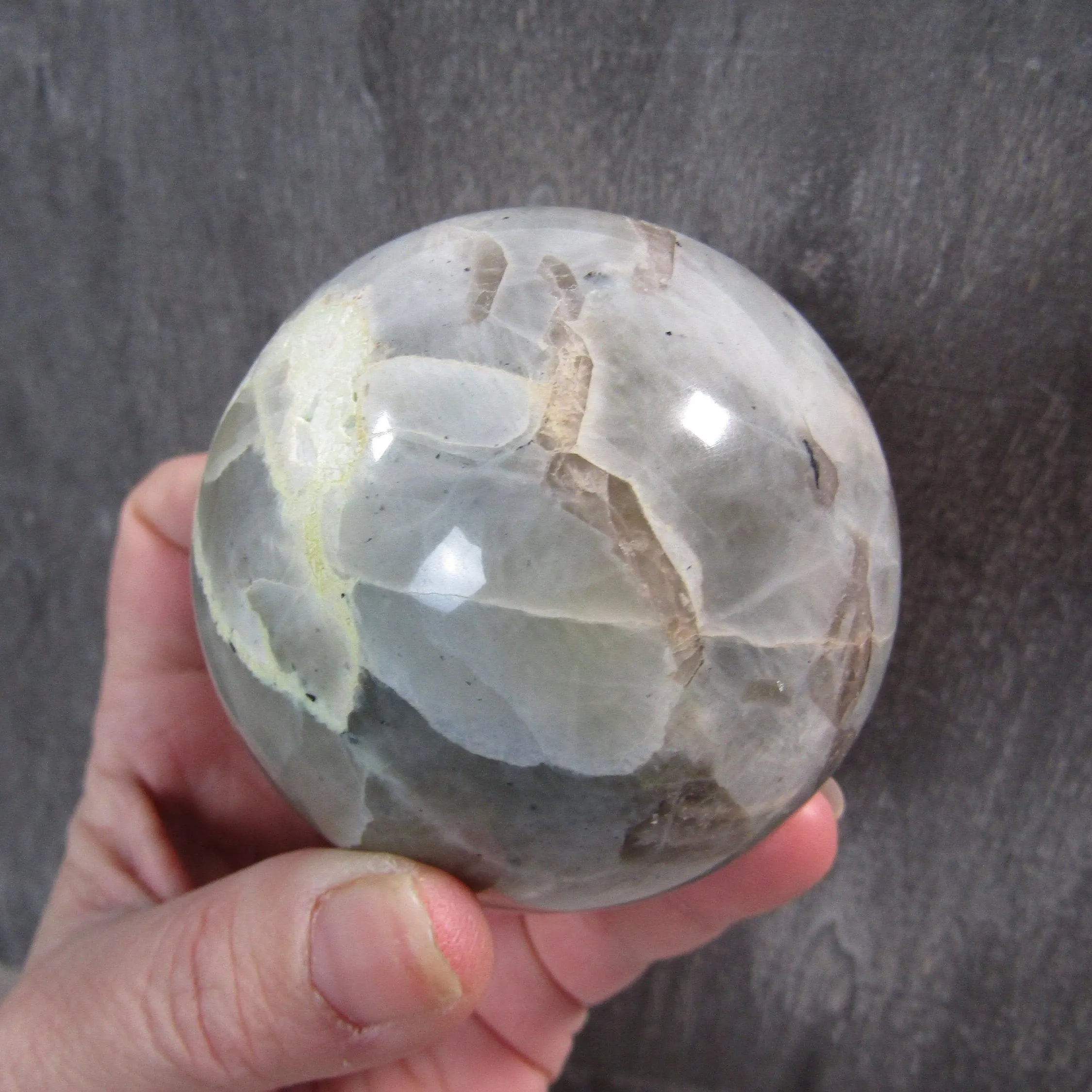 Moonstone Spheres Large Display Size