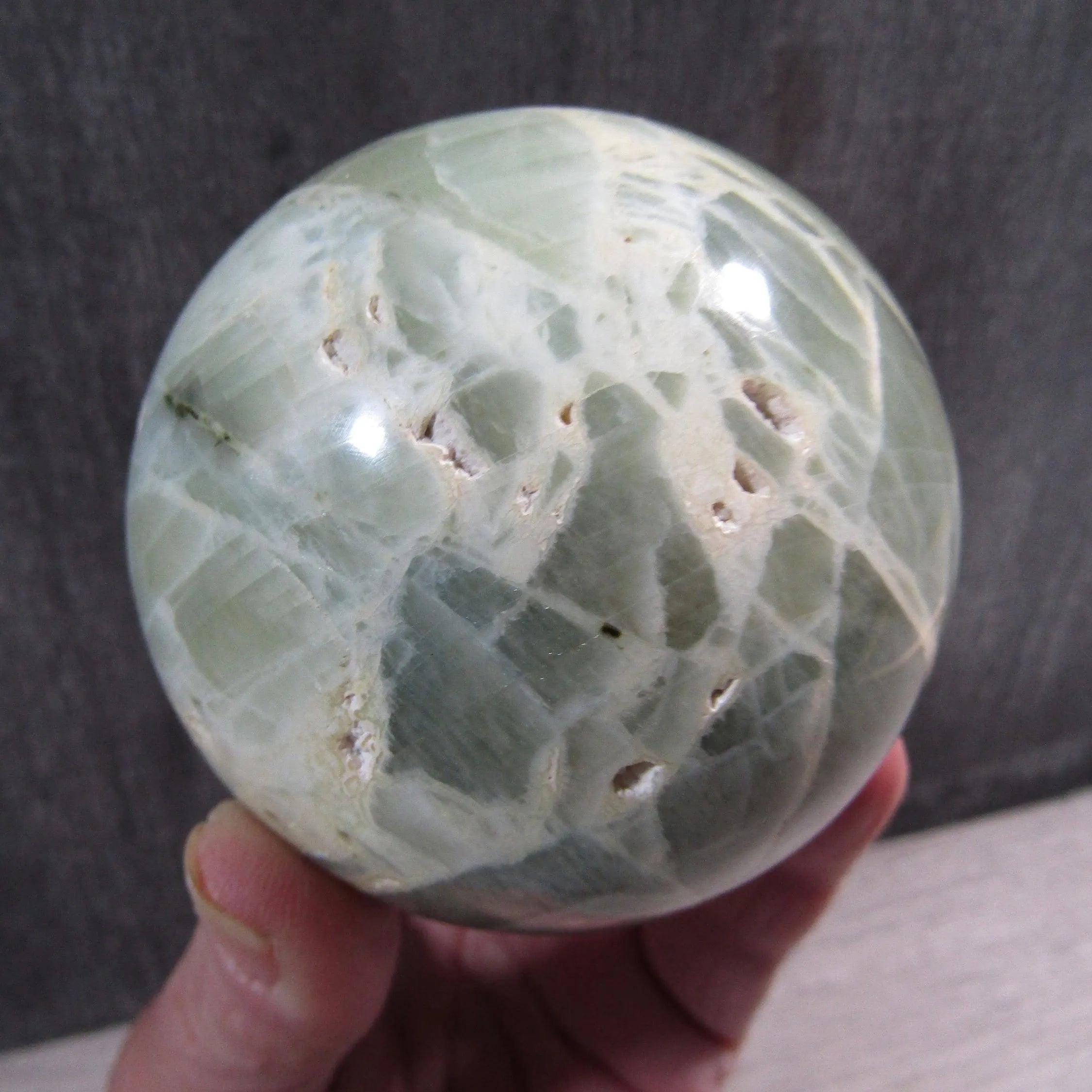 Moonstone Spheres Large Display Size