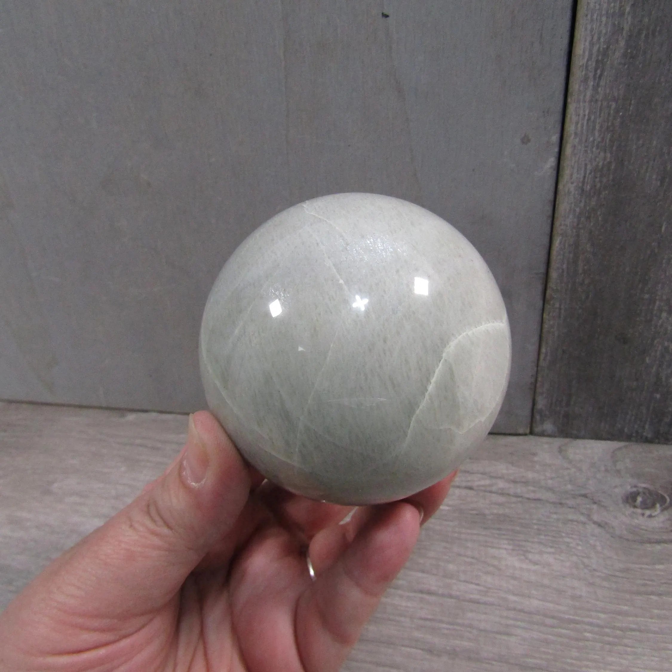 Moonstone Spheres Large Display Size