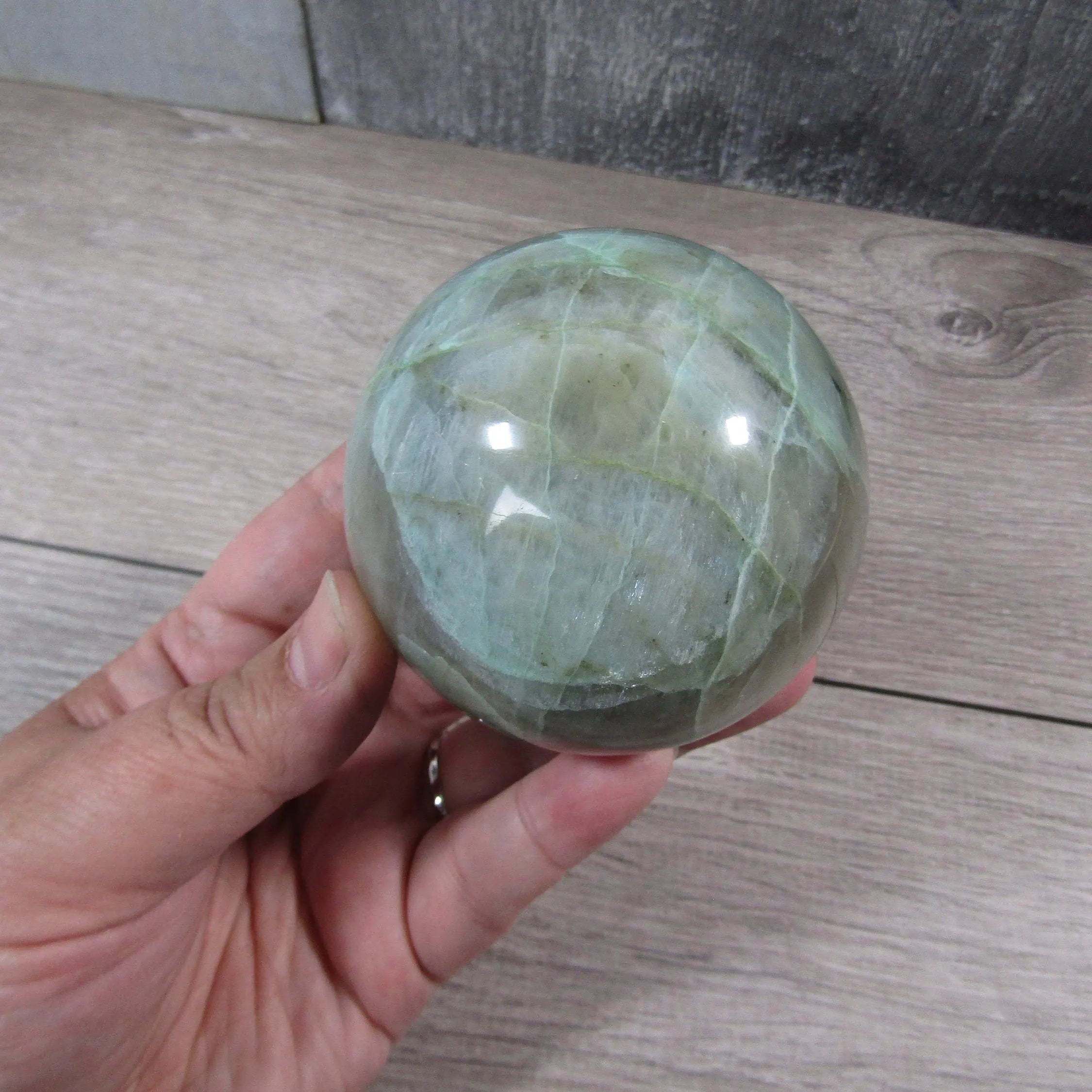 Moonstone Spheres Large Display Size