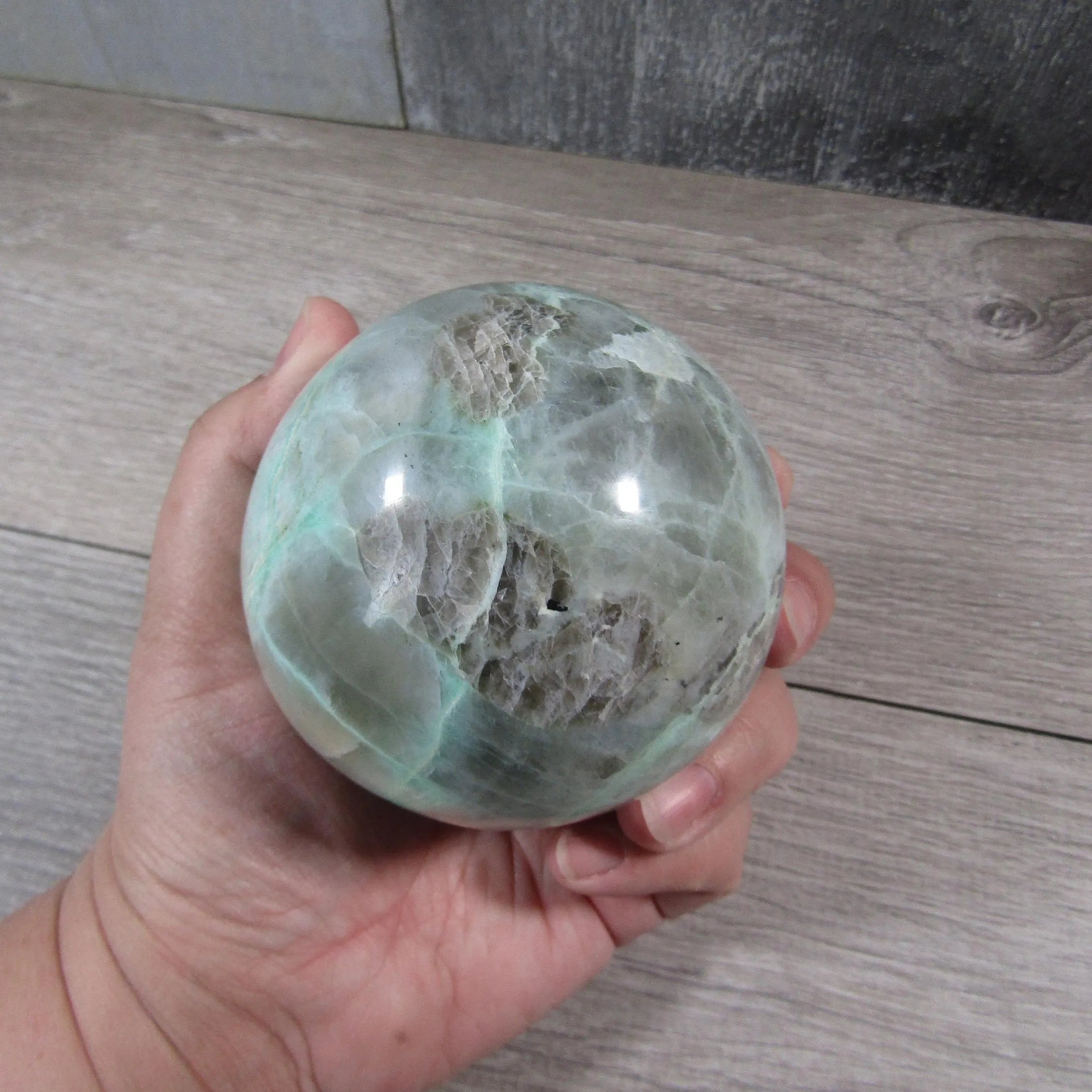 Moonstone Spheres Large Display Size