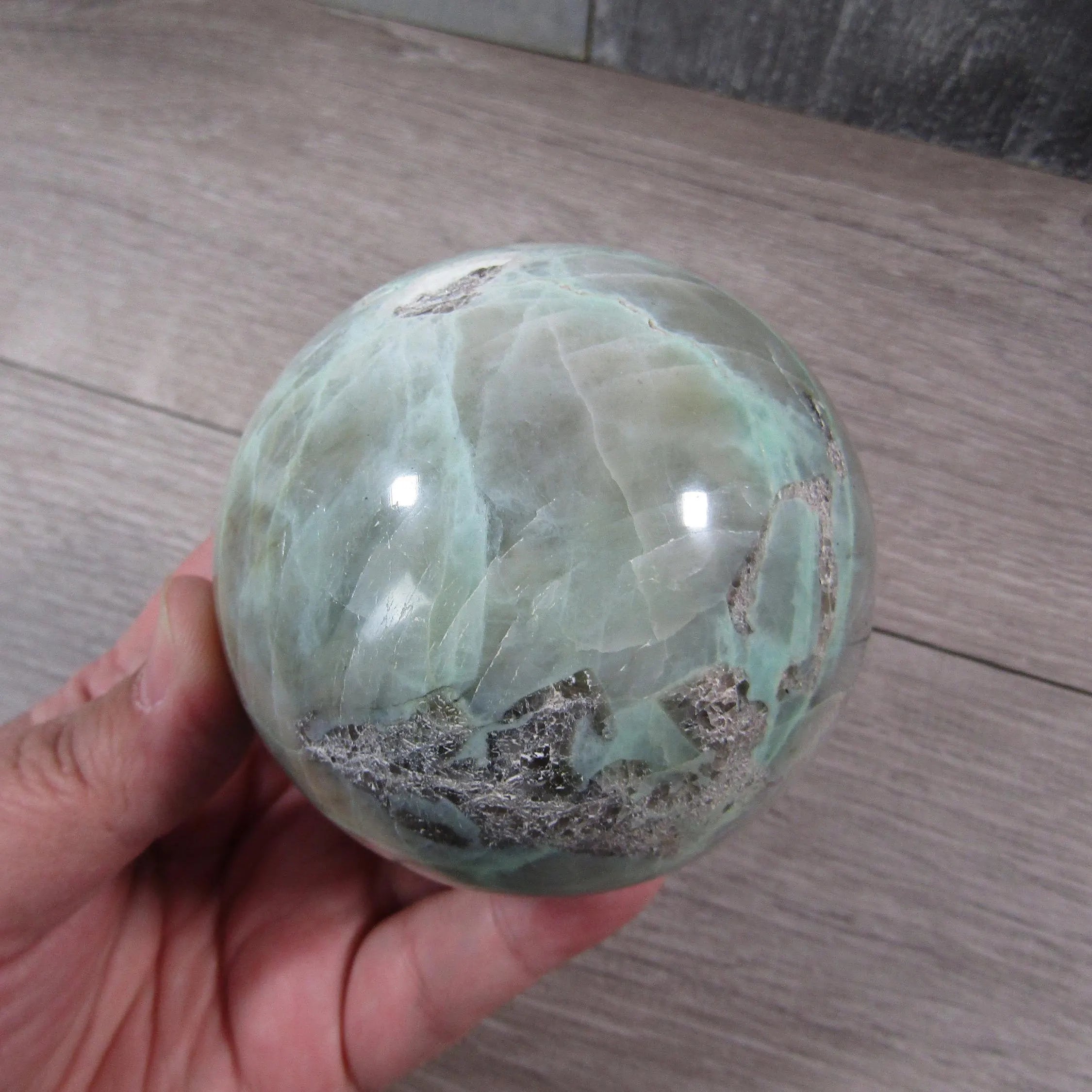 Moonstone Spheres Large Display Size