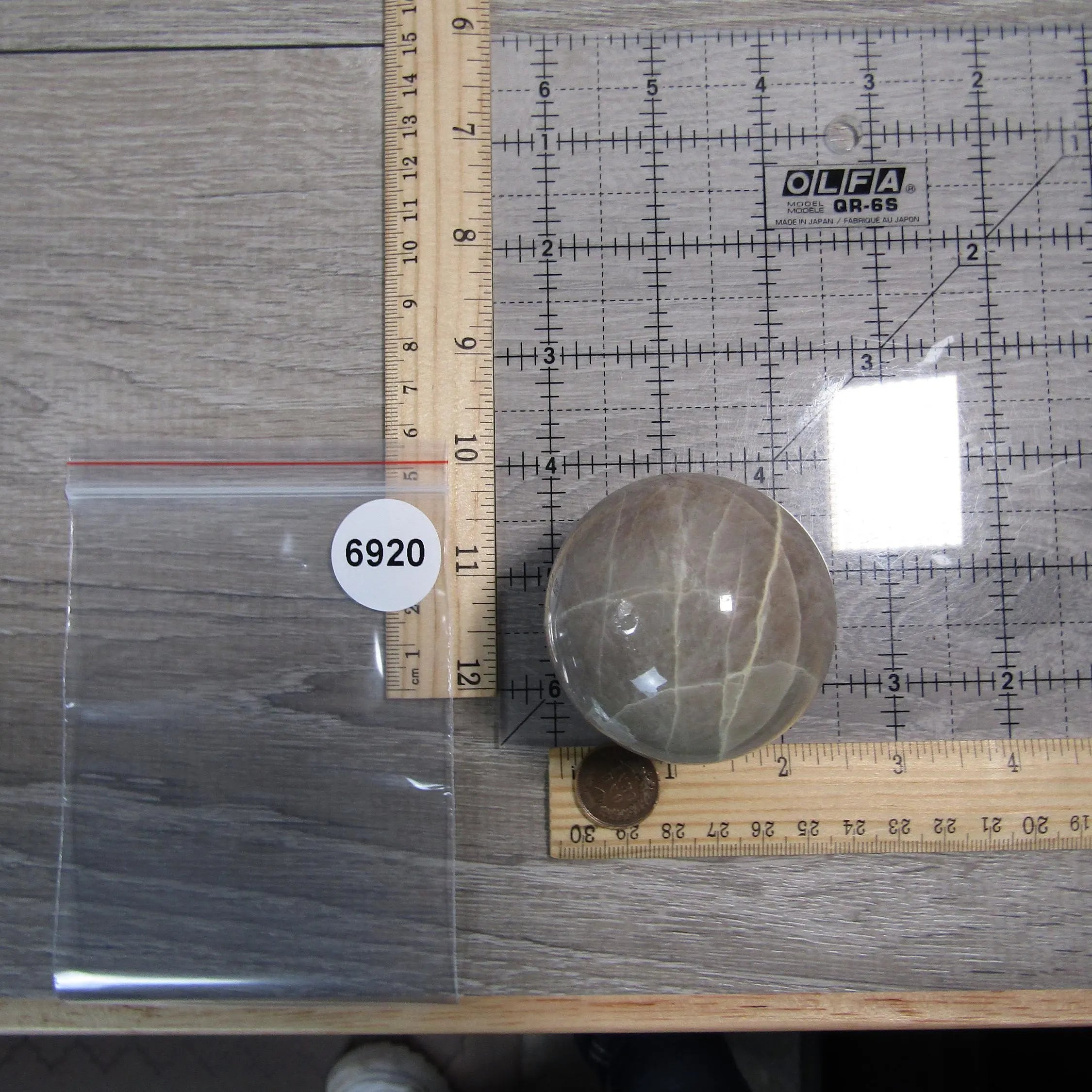 Moonstone Spheres Large Display Size