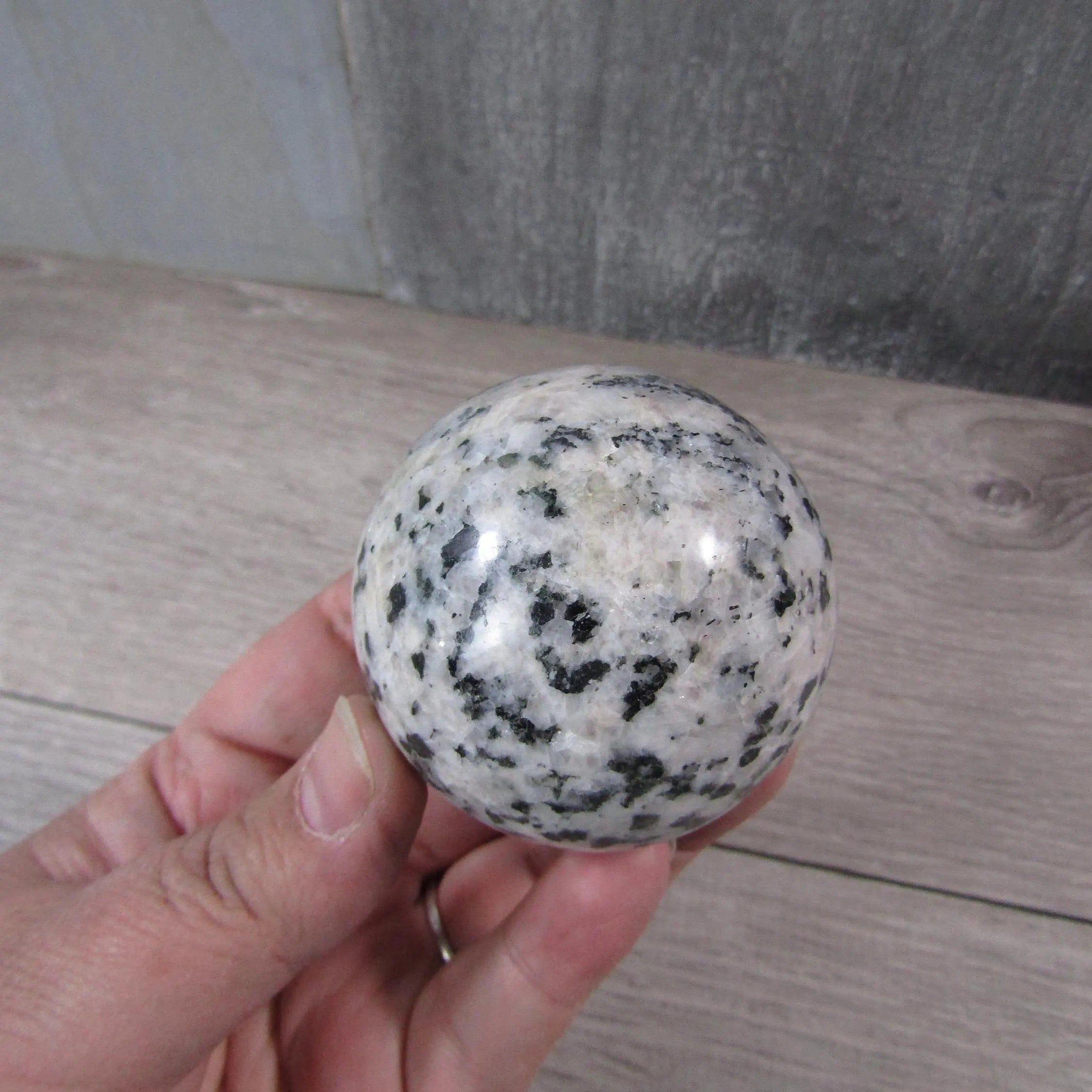 Moonstone Spheres Large Display Size