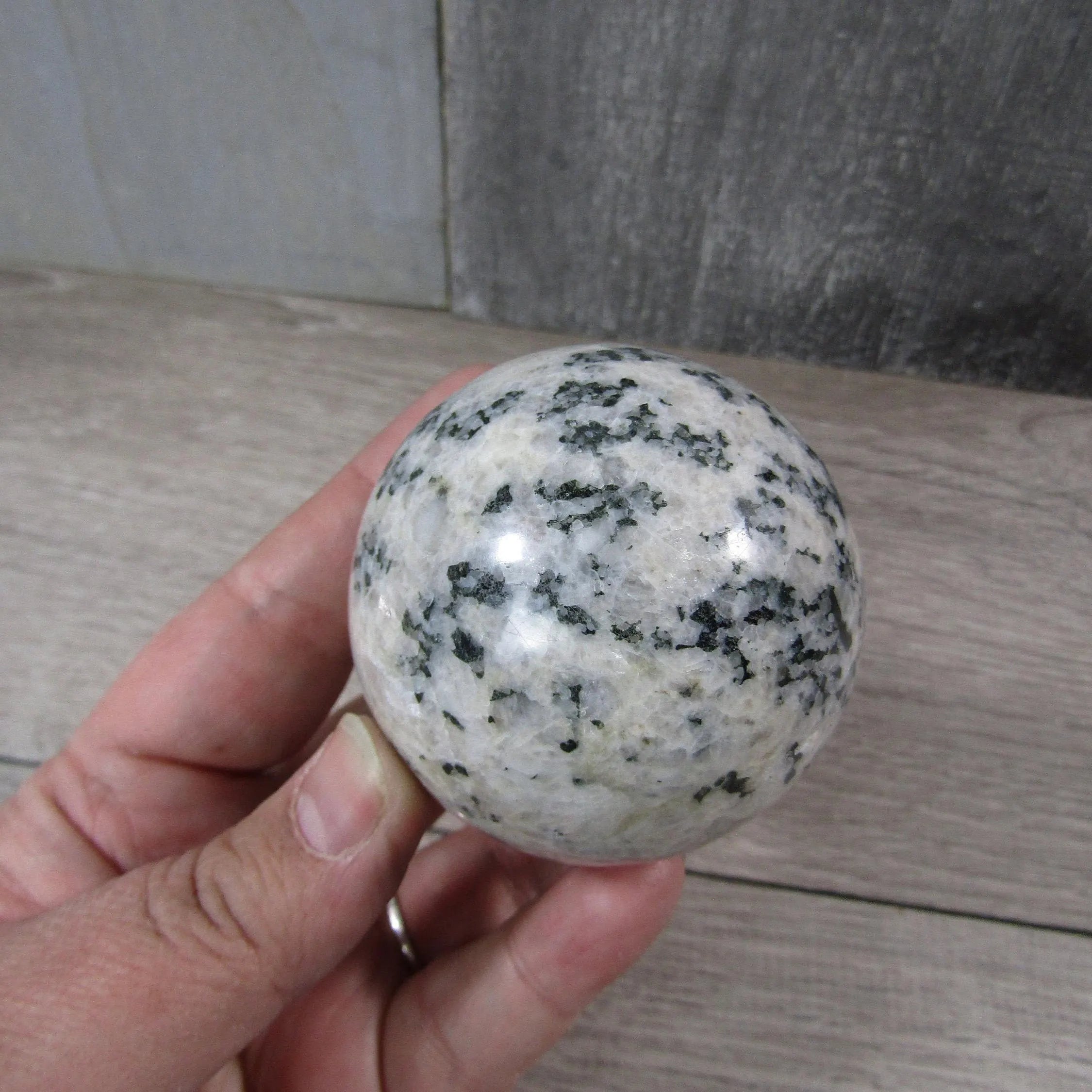 Moonstone Spheres Large Display Size