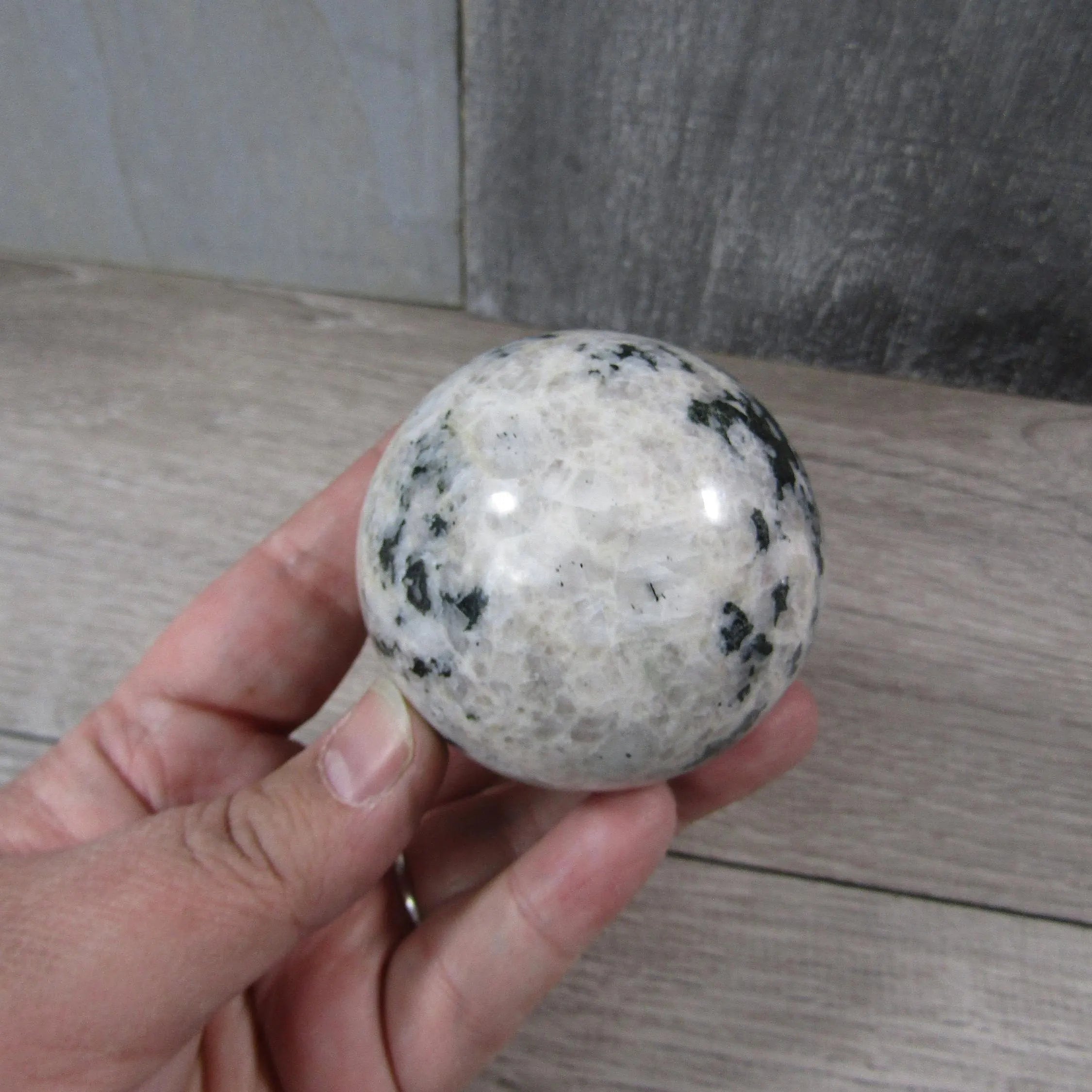 Moonstone Spheres Large Display Size