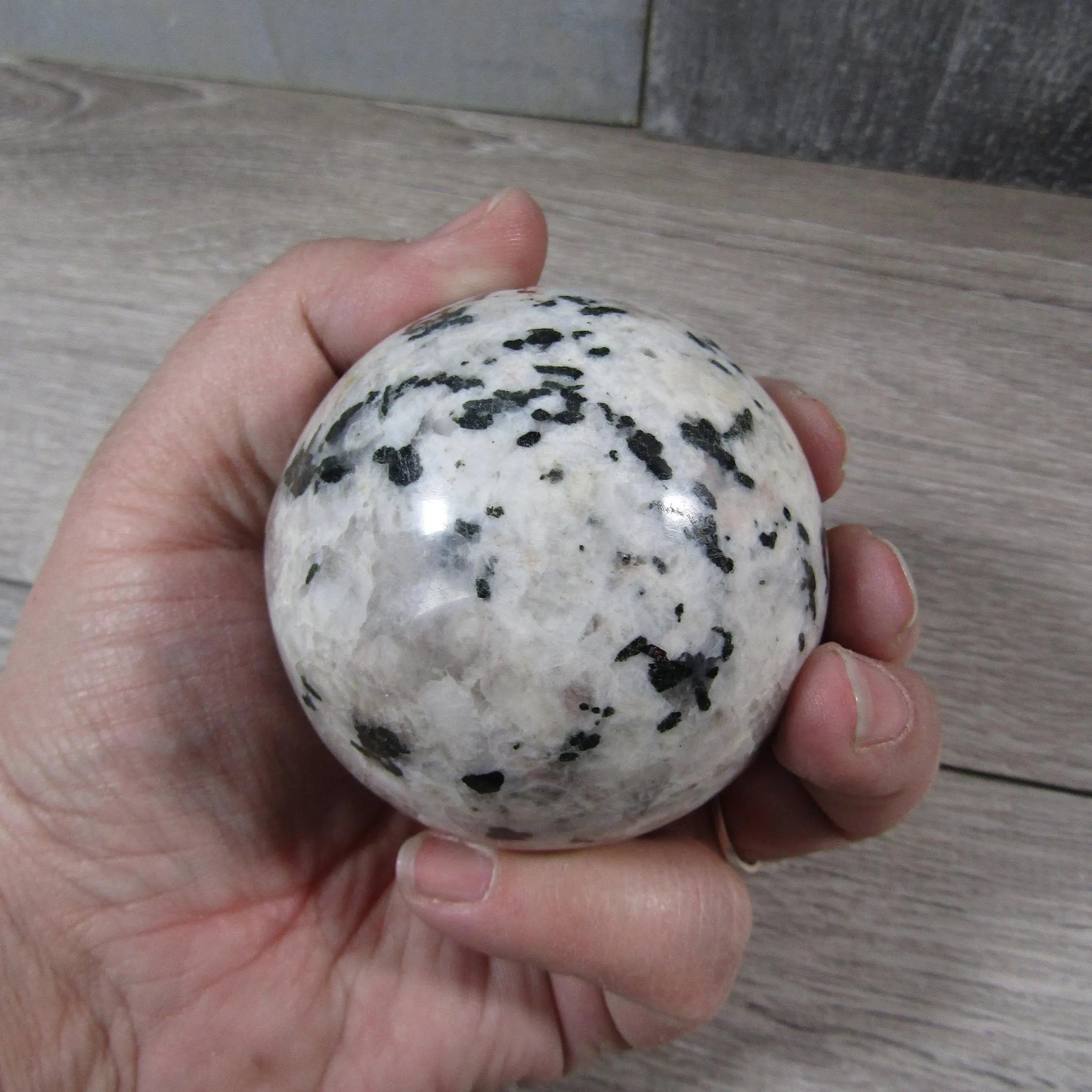 Moonstone Spheres Large Display Size