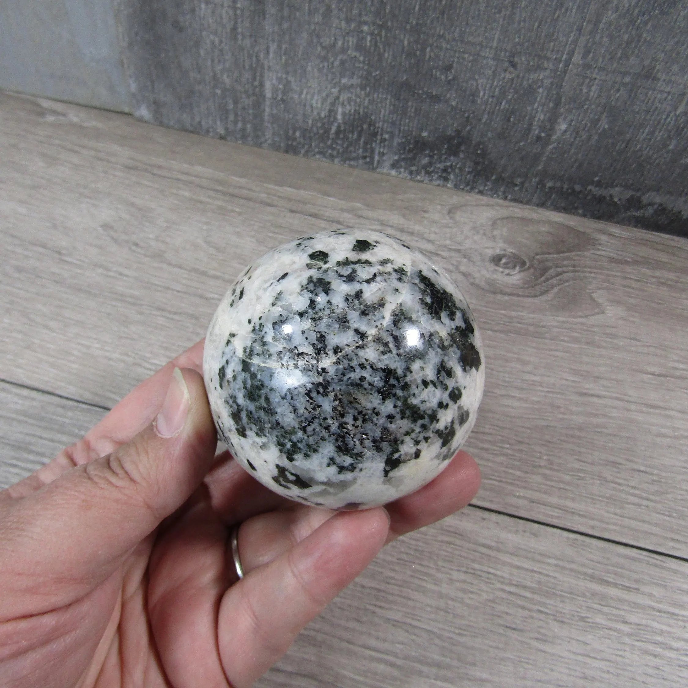 Moonstone Spheres Large Display Size