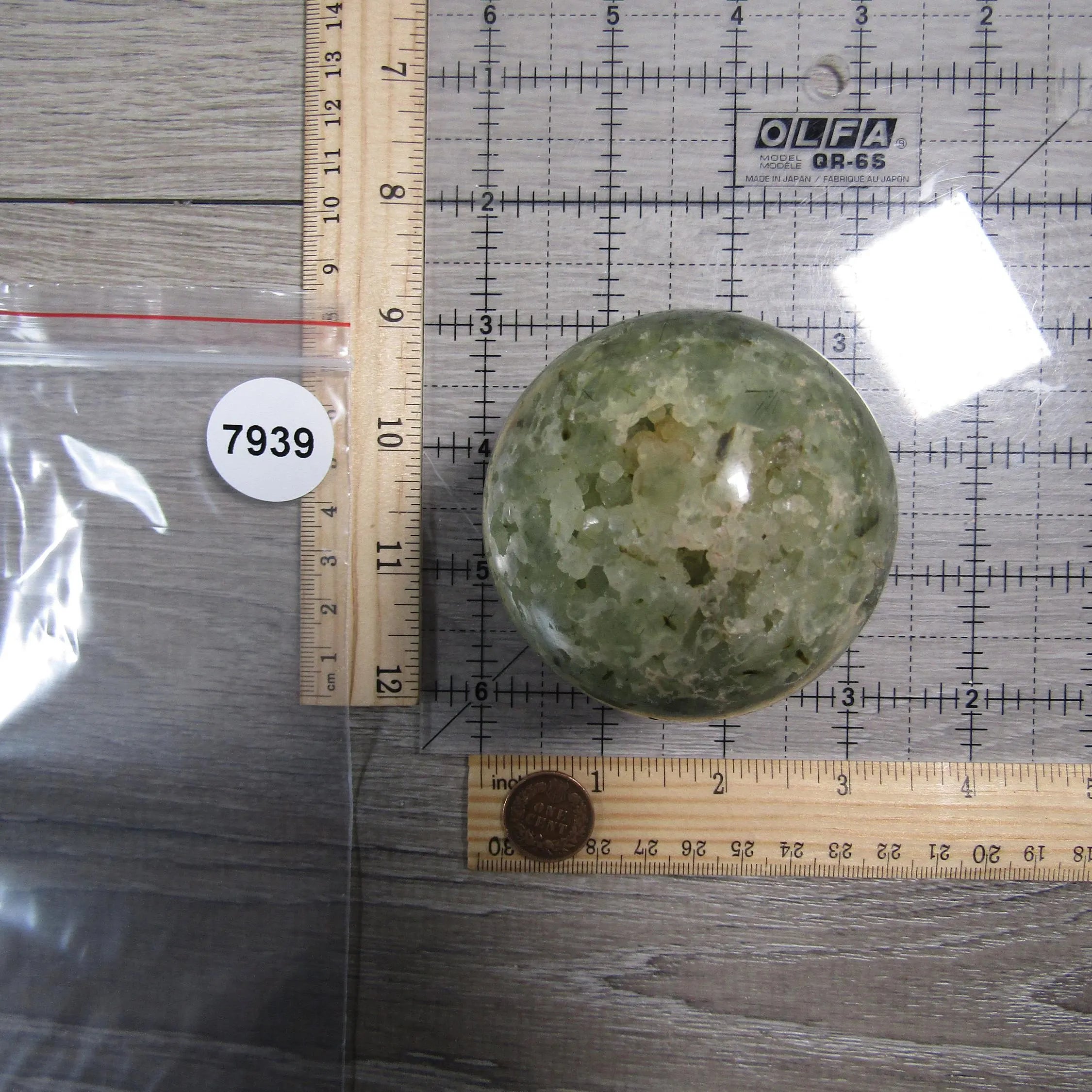 Prehnite Sphere Large Display Size