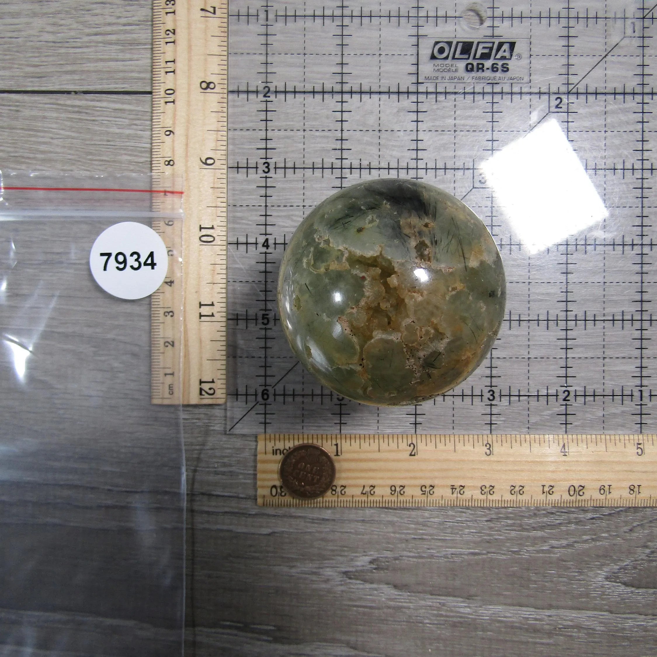 Prehnite Sphere Large Display Size