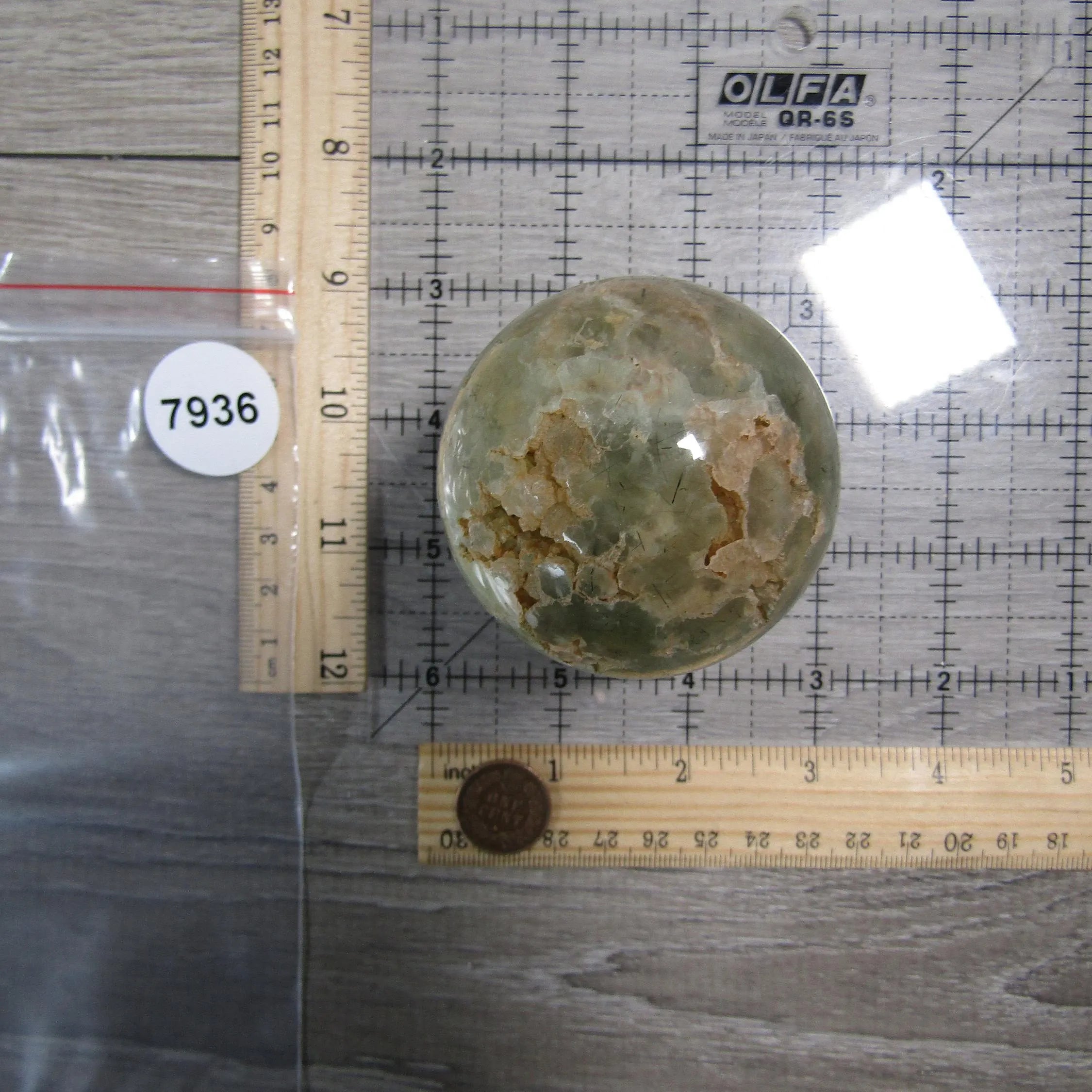 Prehnite Sphere Large Display Size