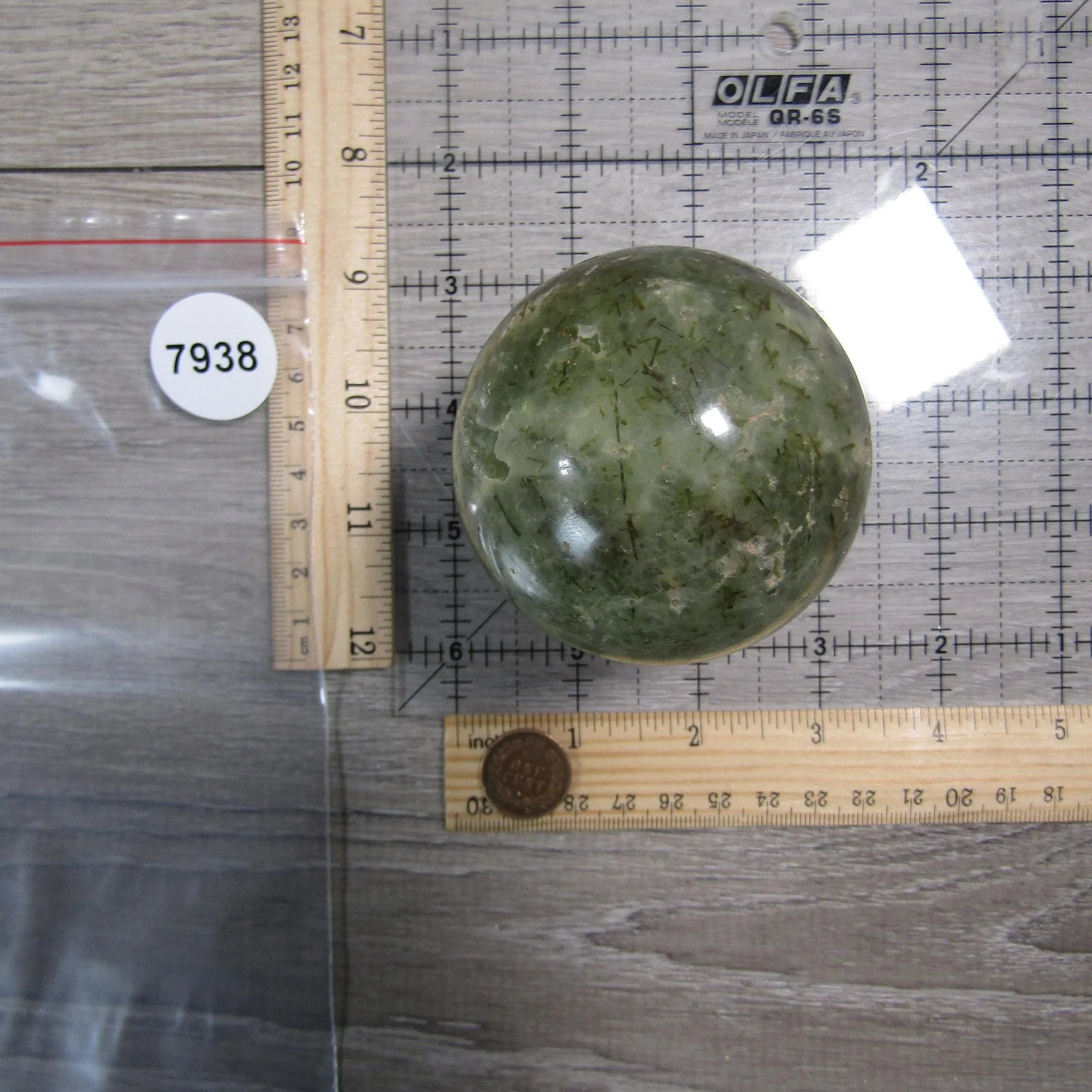 Prehnite Sphere Large Display Size