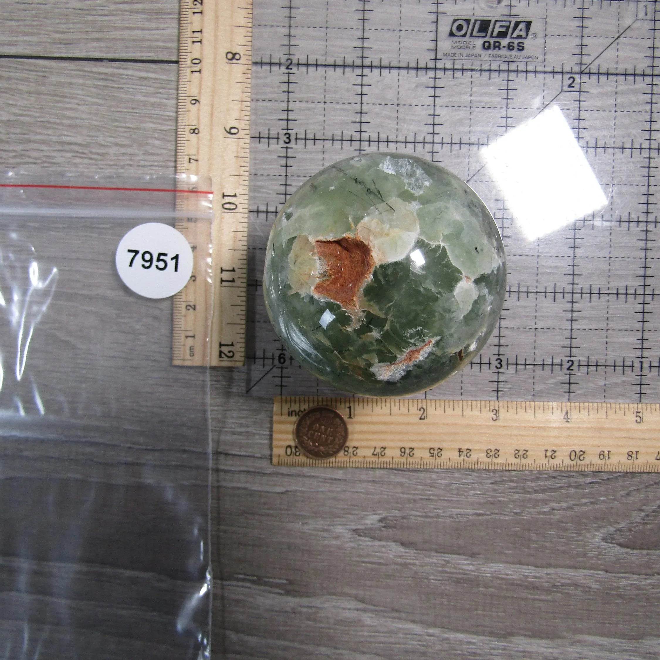 Prehnite Sphere Large Display Size