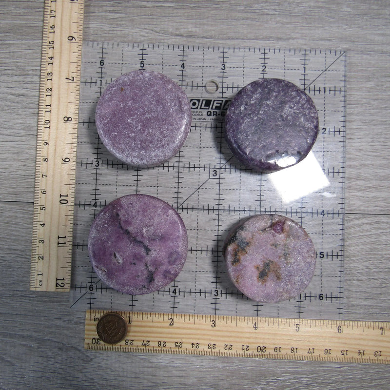 Gemstone Flat Thick Disk Large Approx. 2"