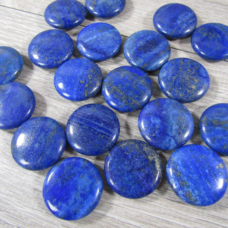 blue lapis lazuli throat and third eye polished stones