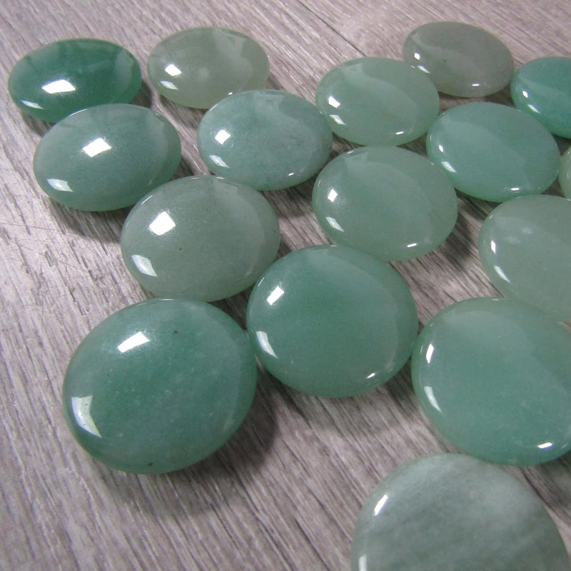 Gemstone Round Disk Calibrated Chakra Stones