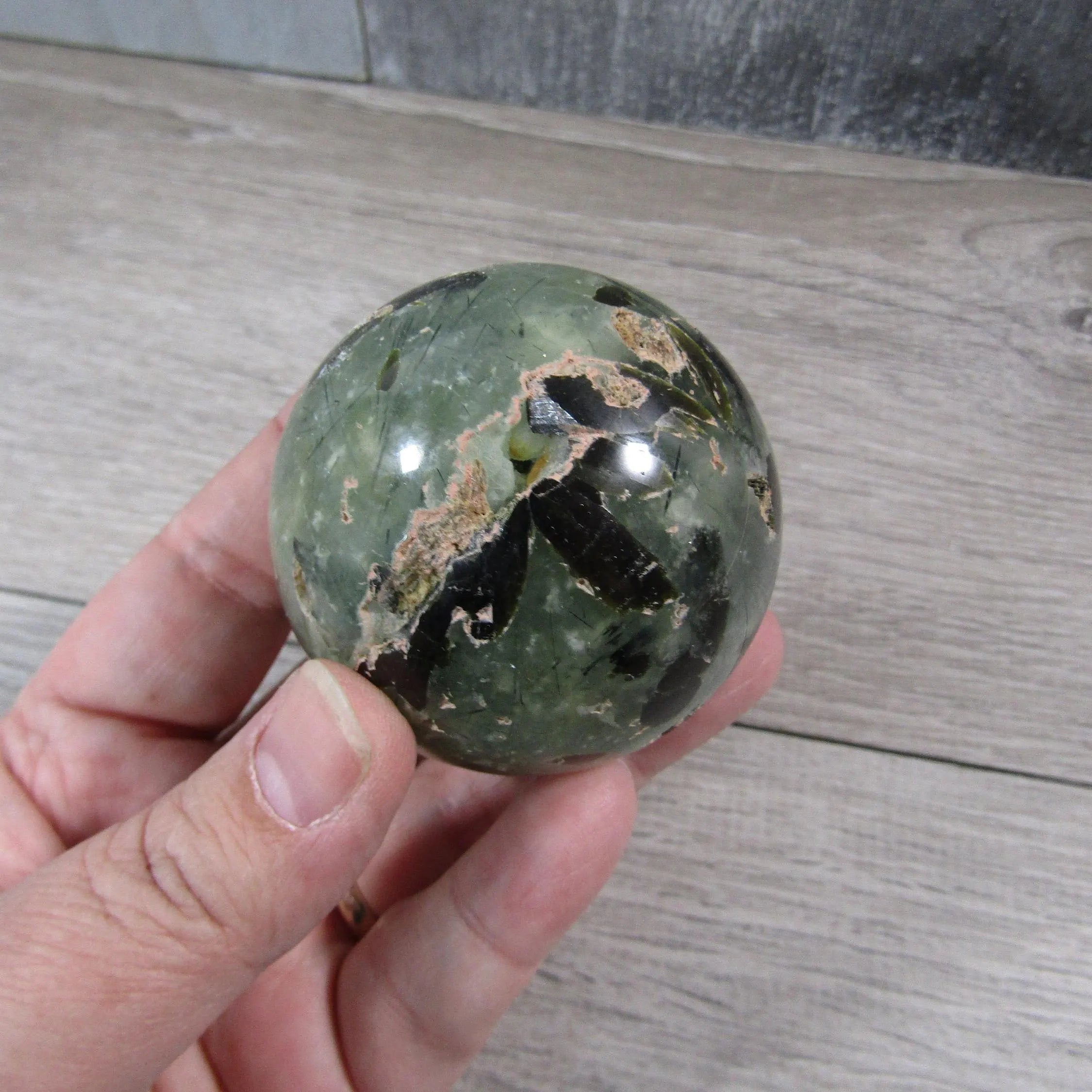 Prehnite Sphere Large Display Size