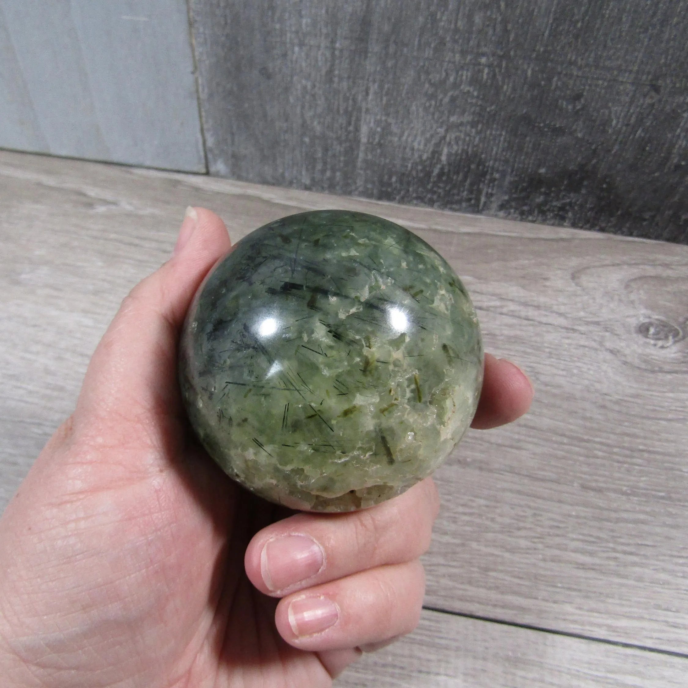 Prehnite Sphere Large Display Size