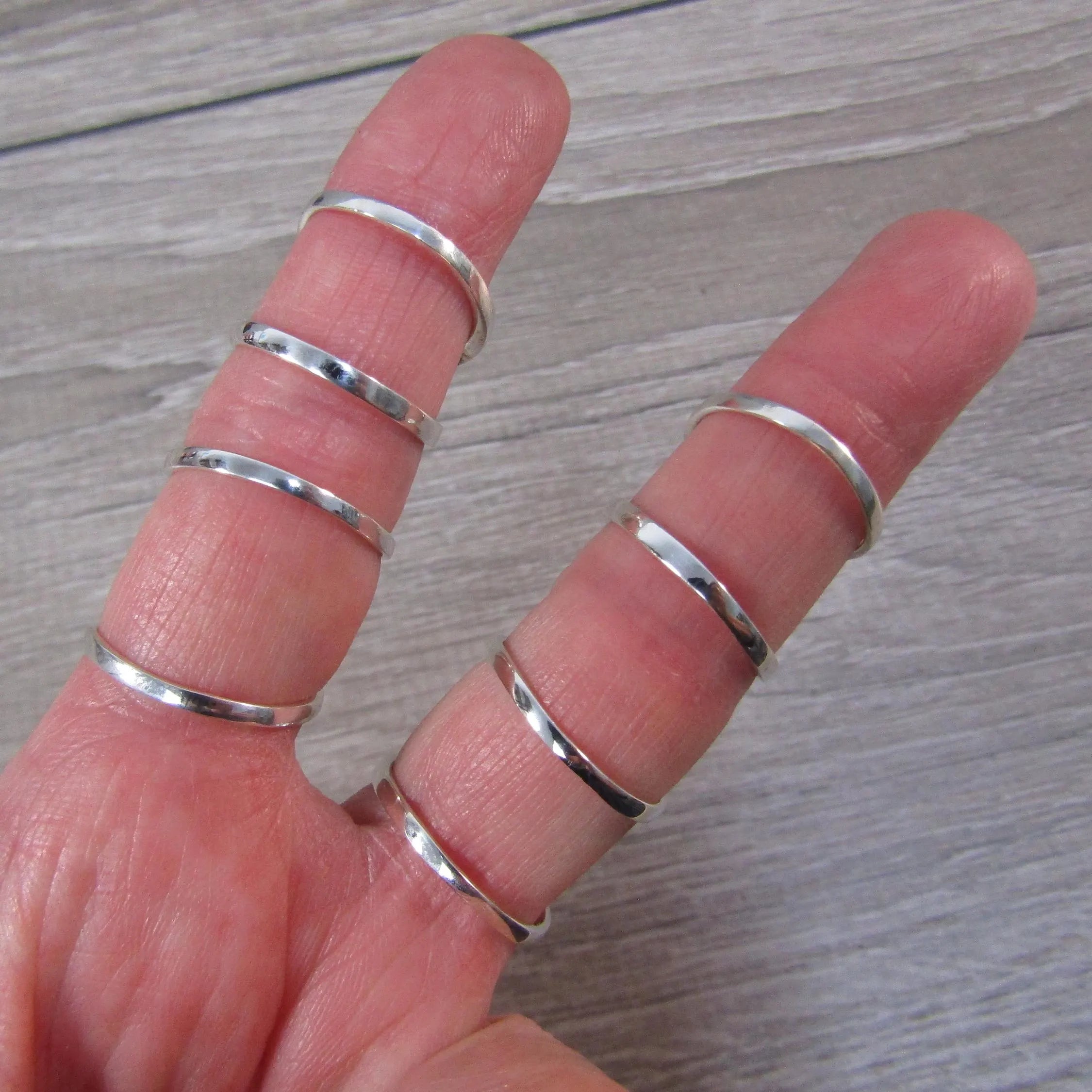 Sterling Silver Rings Stacking and Bands