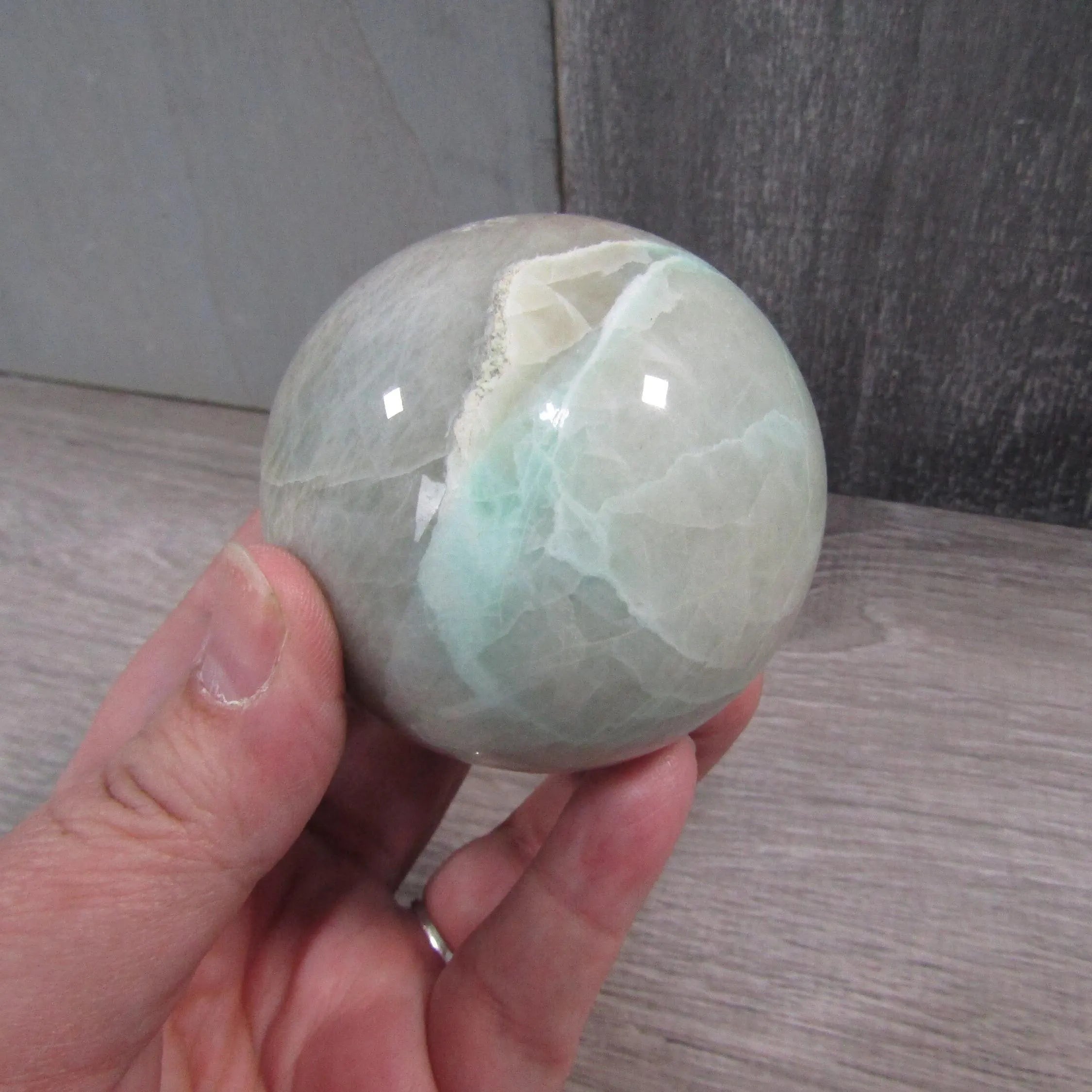 Moonstone Spheres Large Display Size