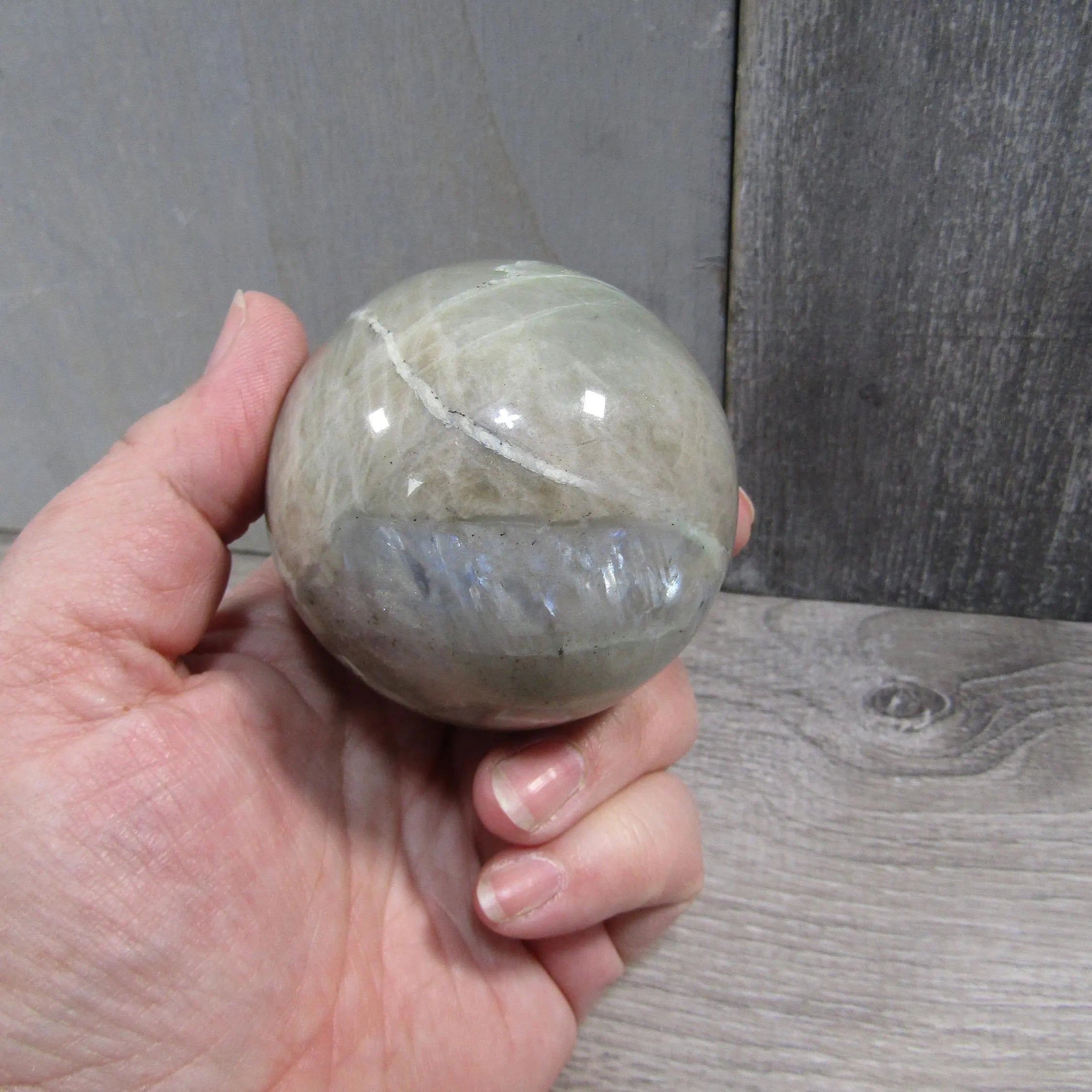 Moonstone Spheres Large Display Size