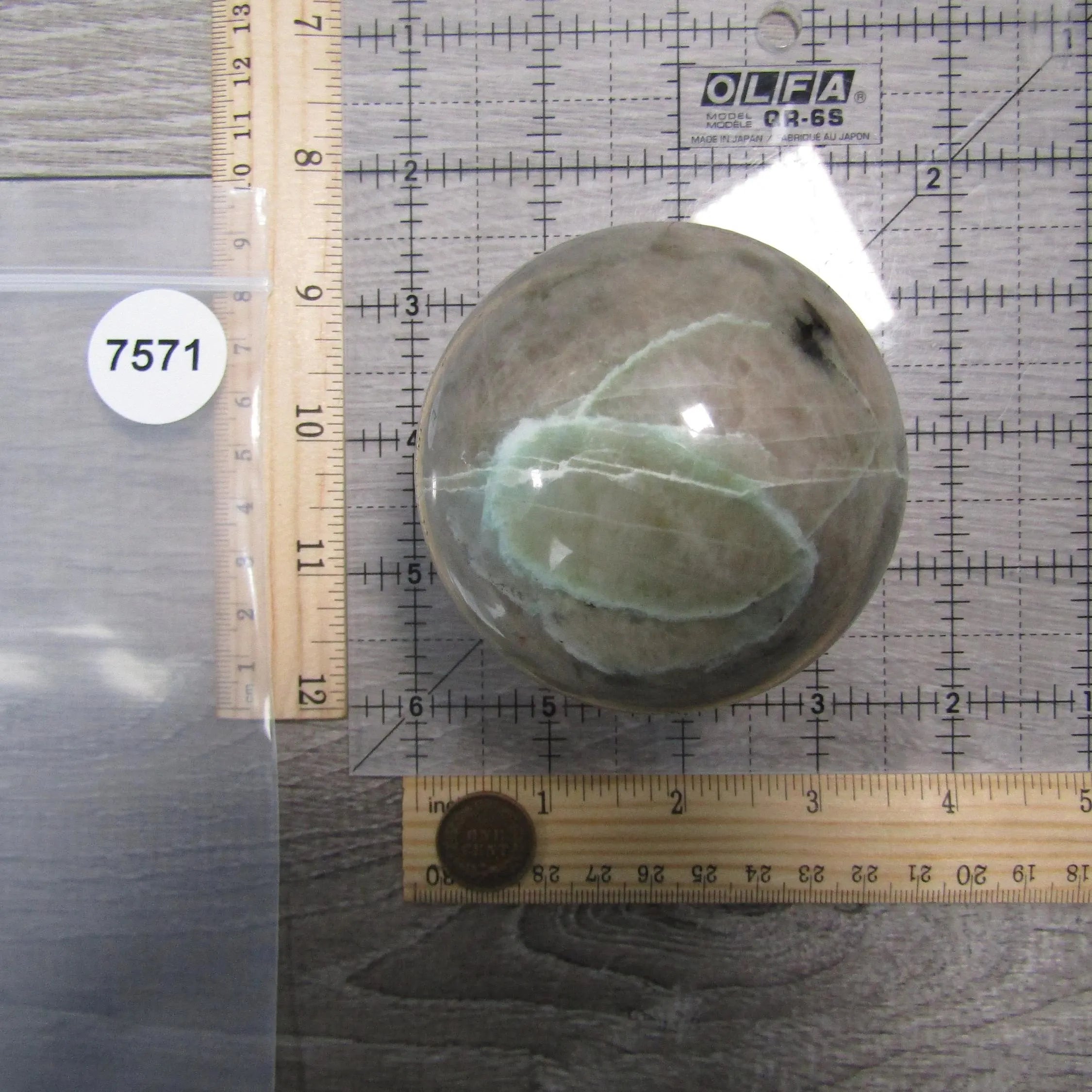 Moonstone Spheres Large Display Size