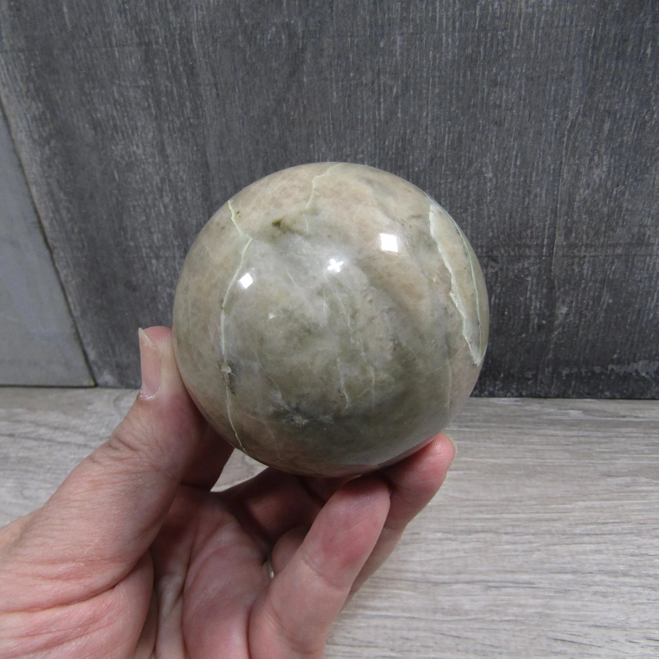 Moonstone Spheres Large Display Size