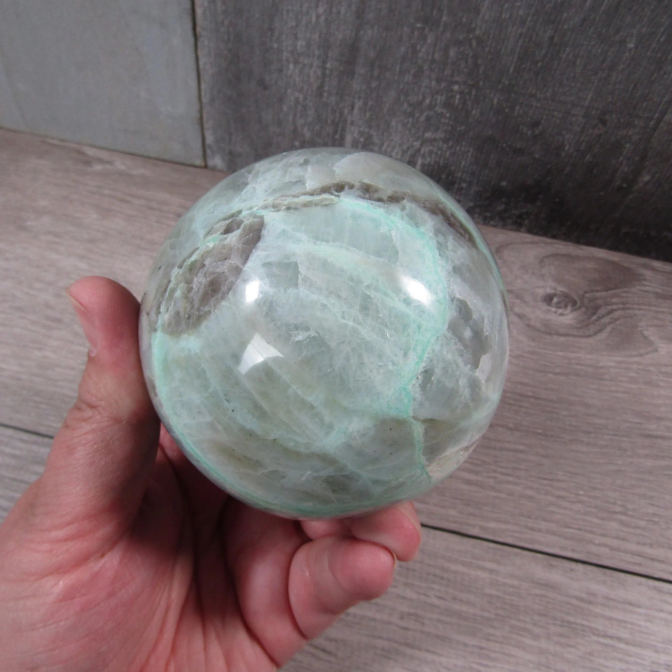 Moonstone Spheres Large Display Size