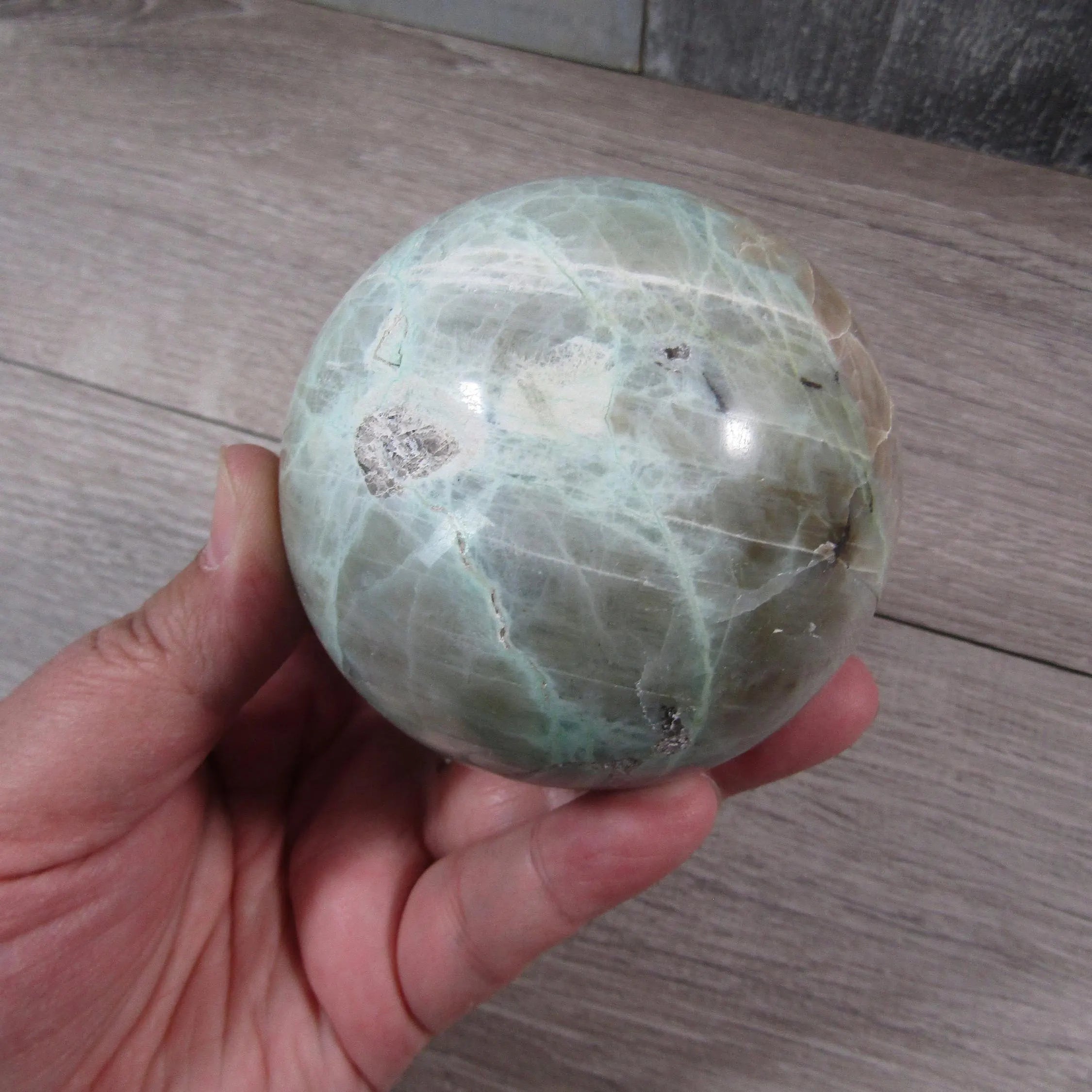 Moonstone Spheres Large Display Size