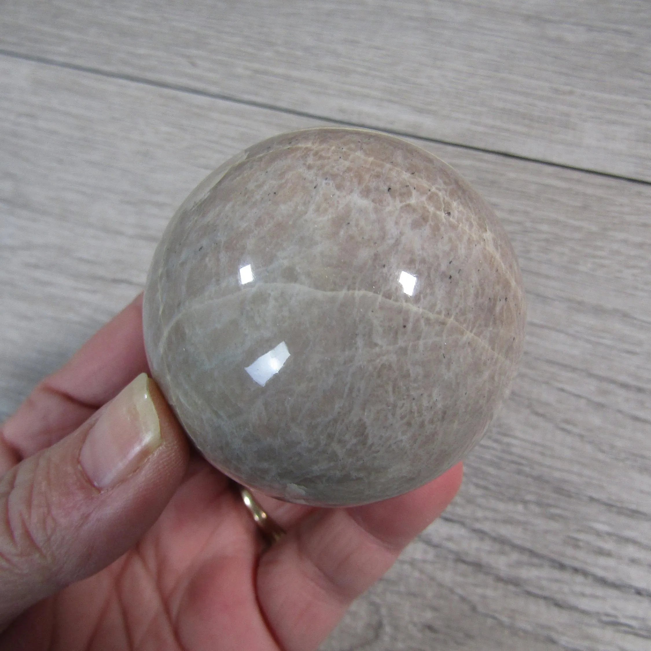 Moonstone Spheres Large Display Size