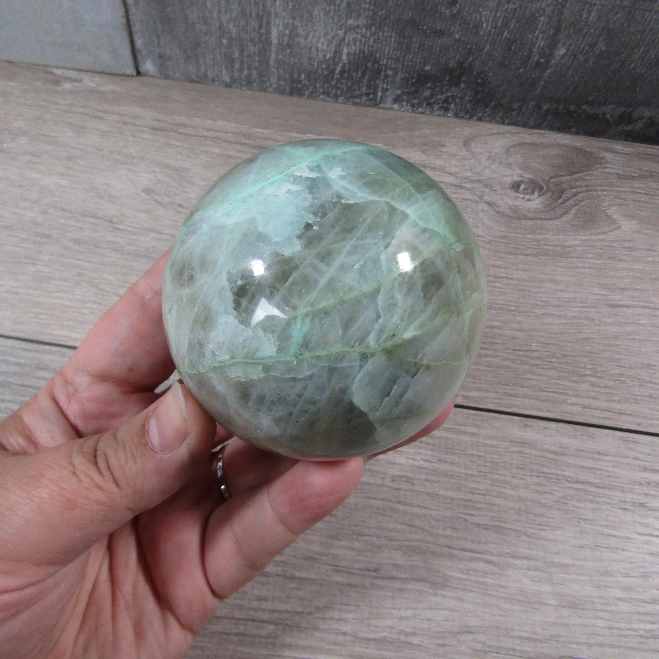 Moonstone Spheres Large Display Size