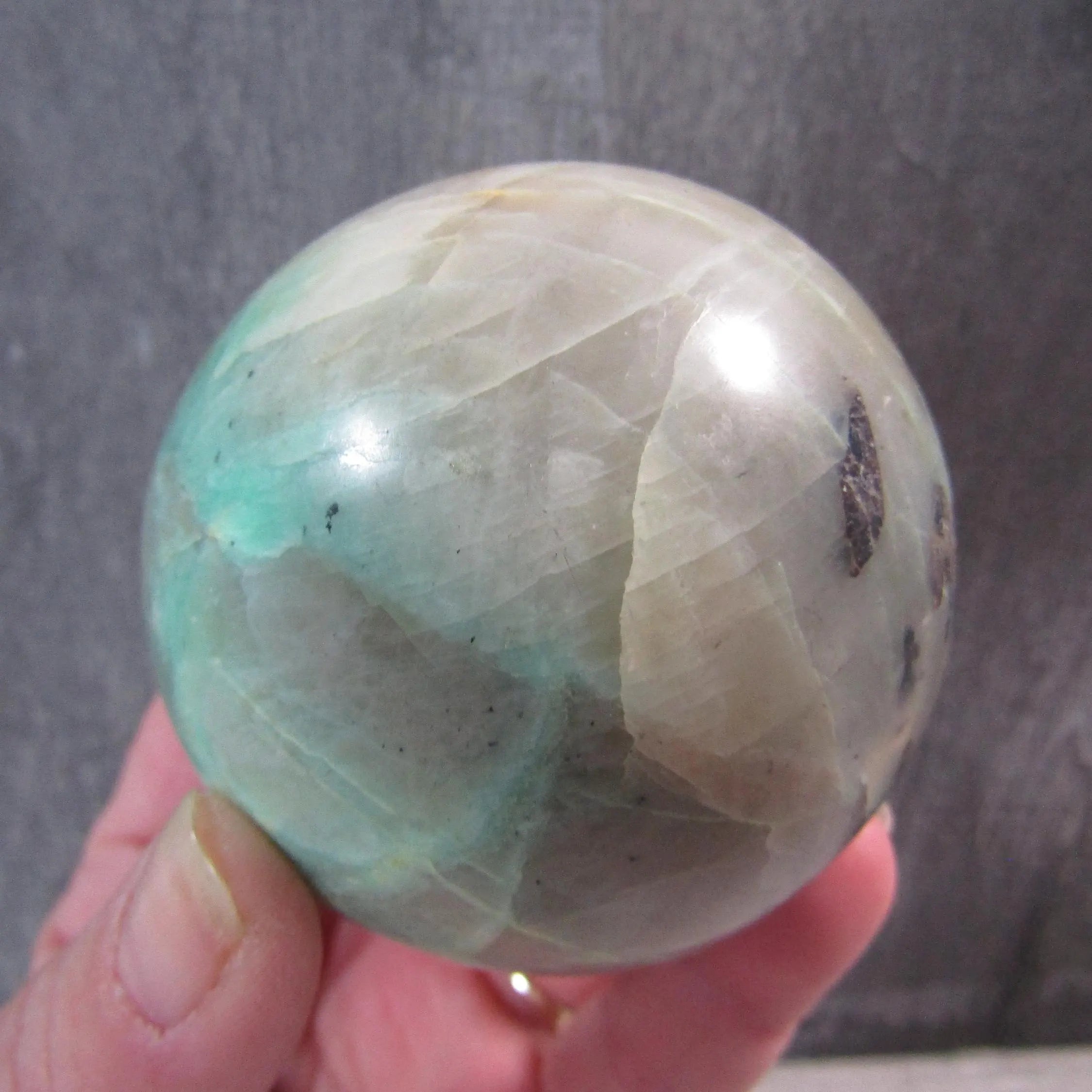 Moonstone Spheres Large Display Size