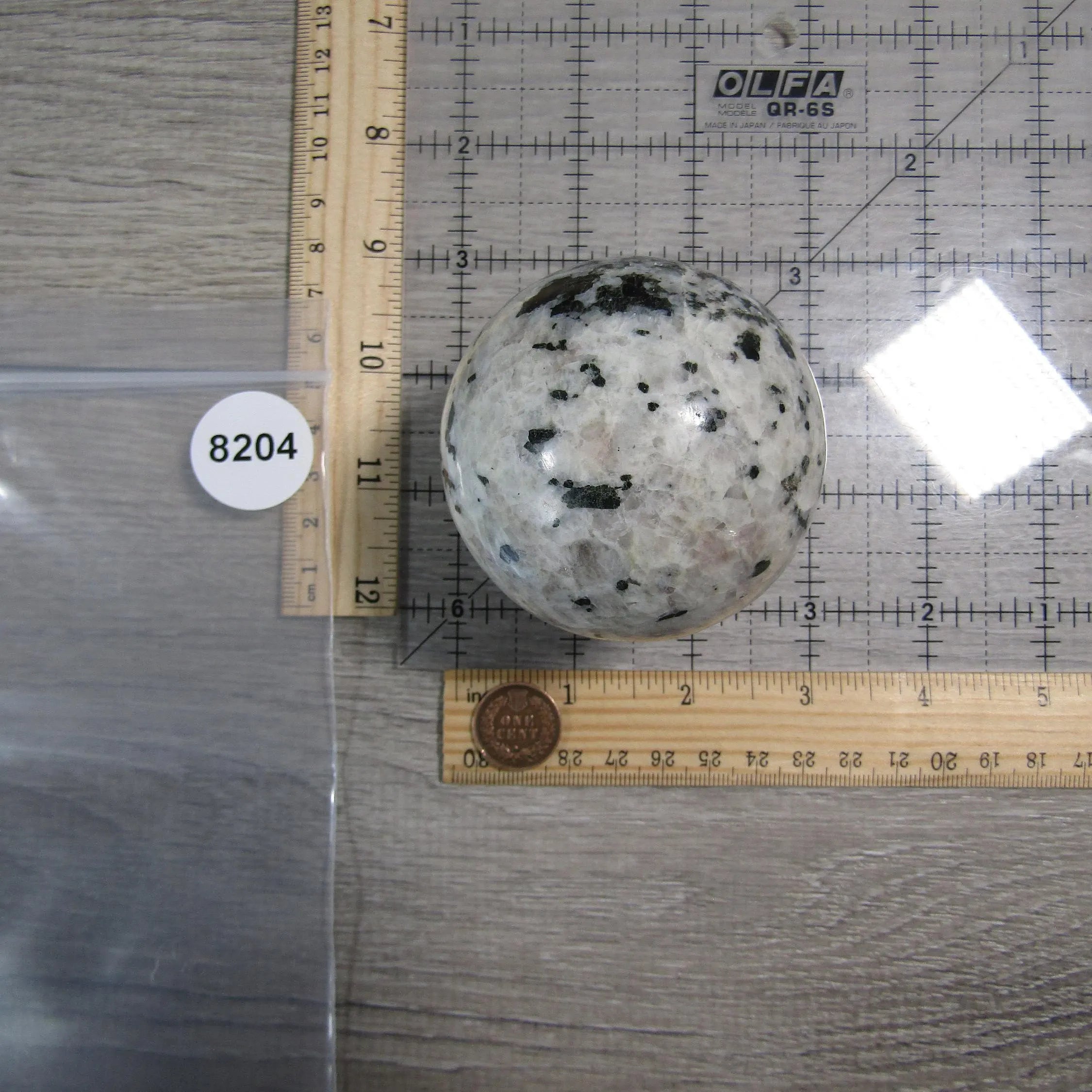 Moonstone Spheres Large Display Size