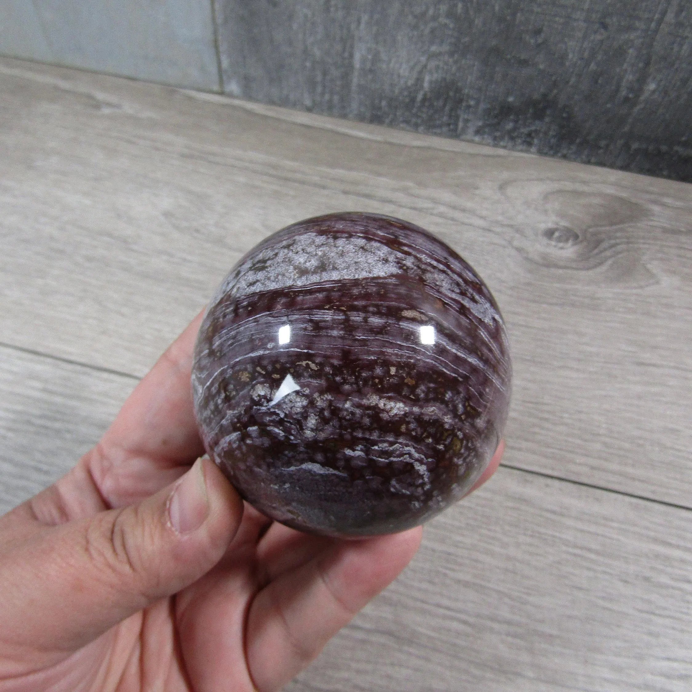 Ocean Jasper Sphere Large Display Size