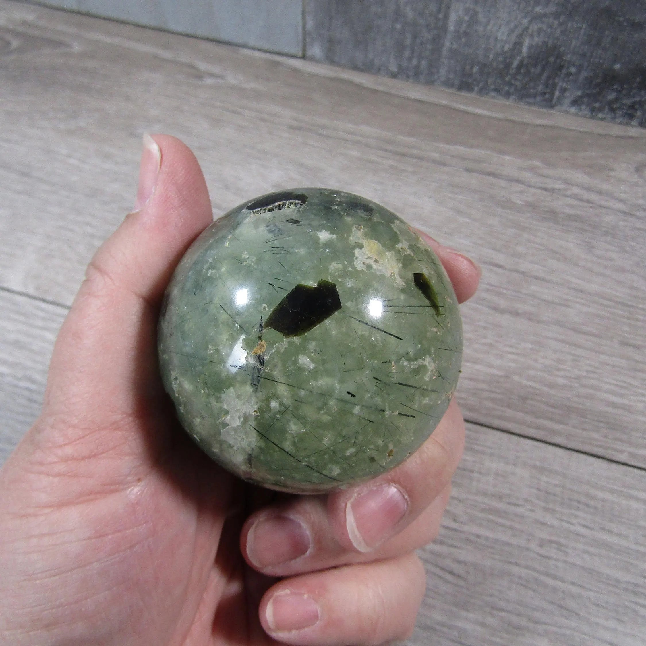 Prehnite Sphere Large Display Size