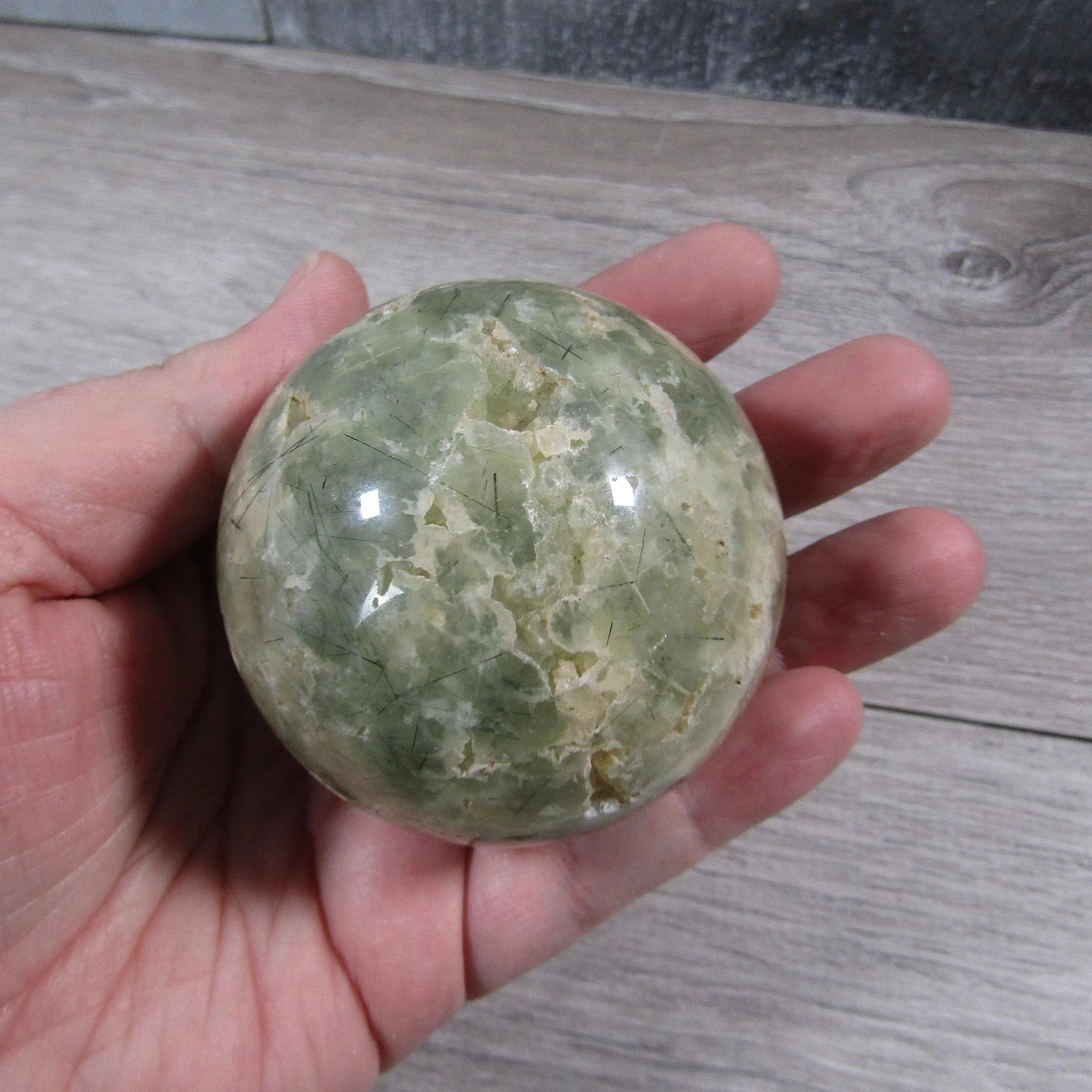 Prehnite Sphere Large Display Size