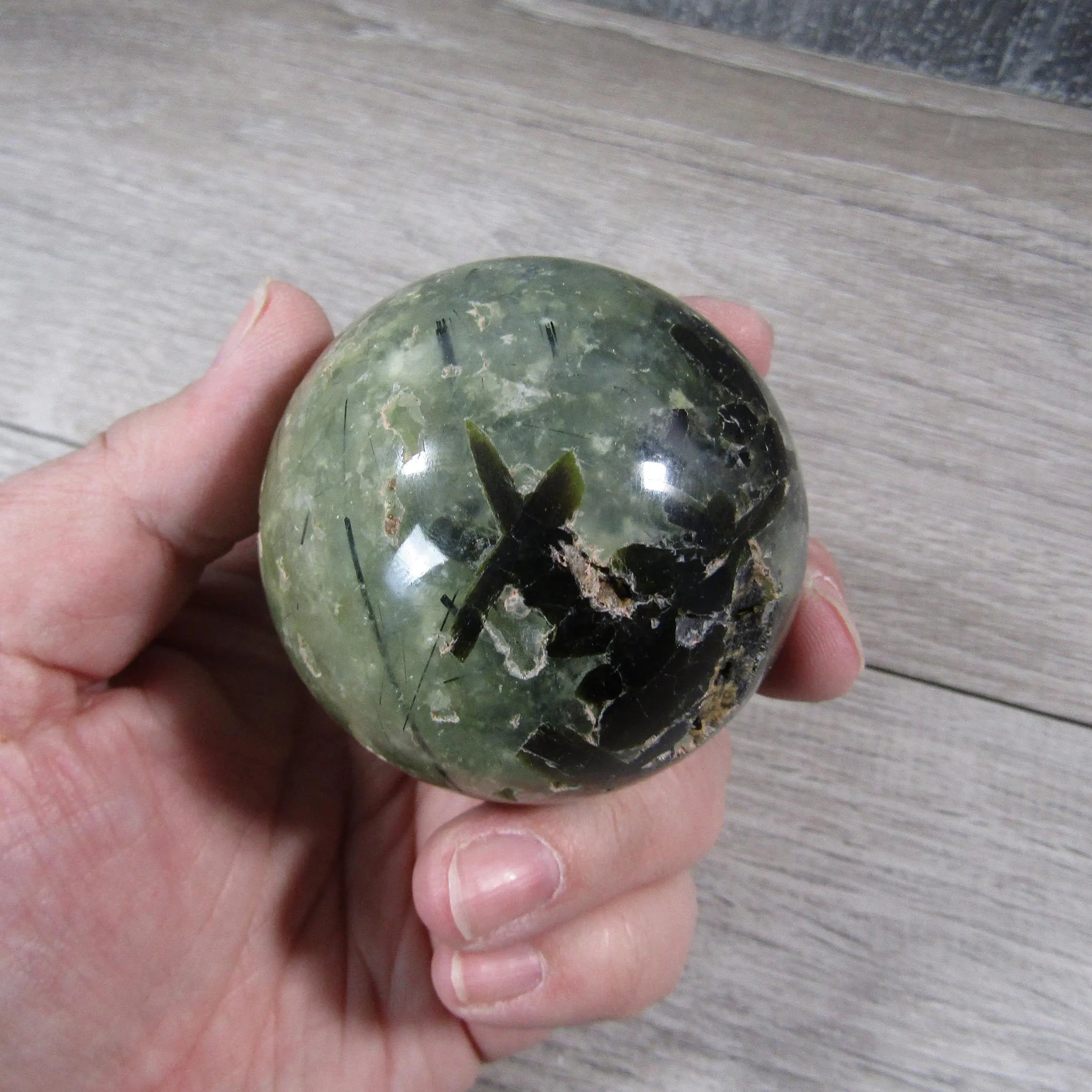 Prehnite Sphere Large Display Size